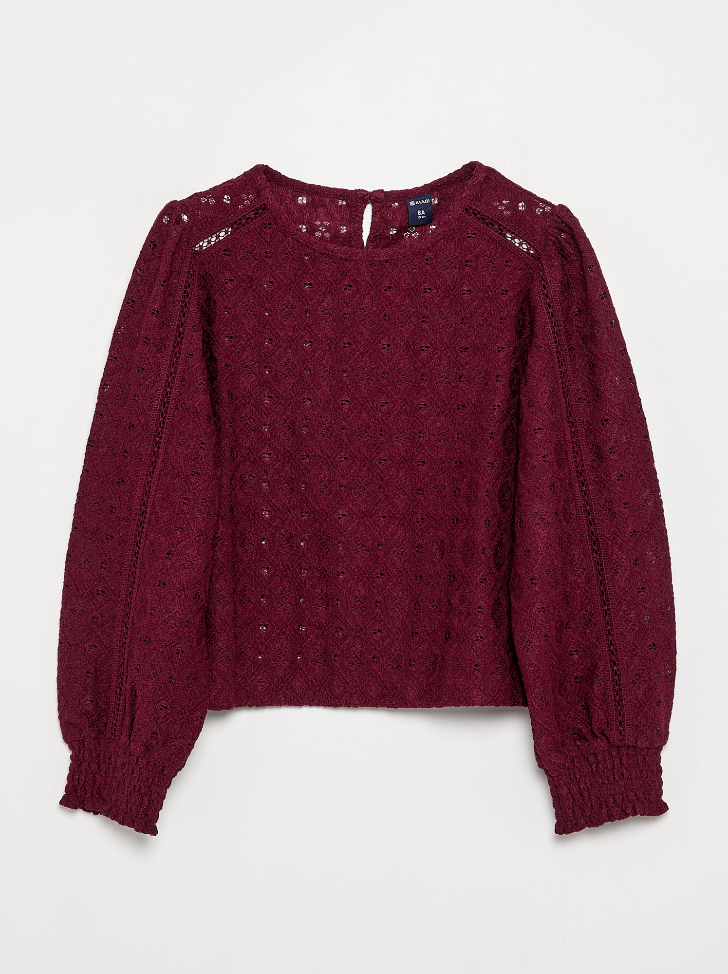 Pull en maille ajourée - Violet