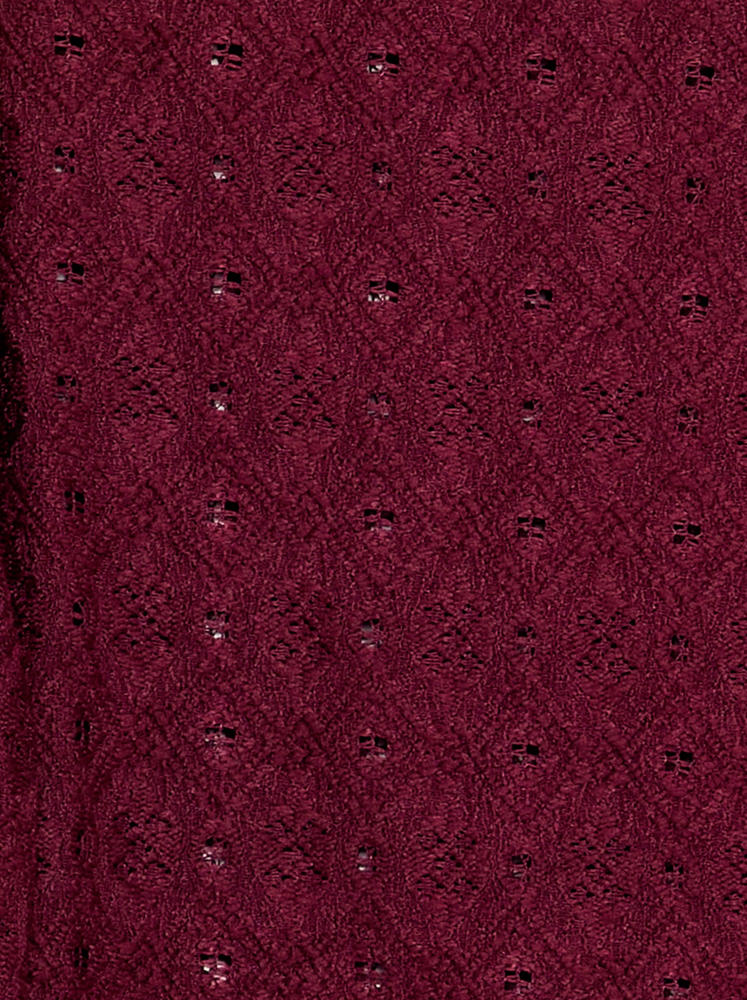 Pull en maille ajourée - Violet