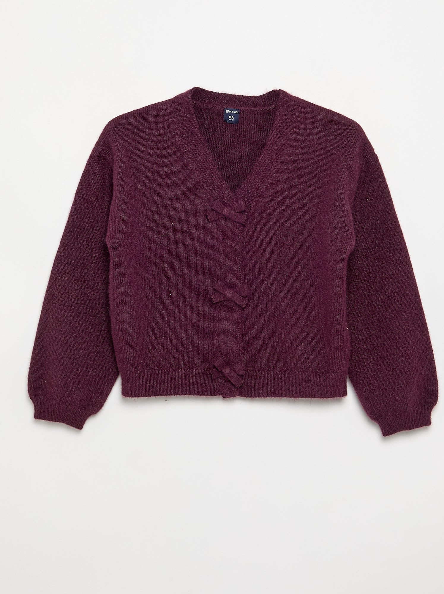 Pull en maille avec ouverture par nœuds - Rose (GJO68_4)