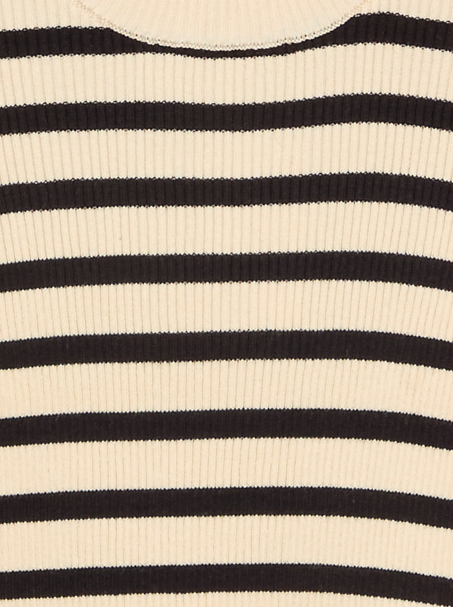 Pull en maille côtelée - Noir