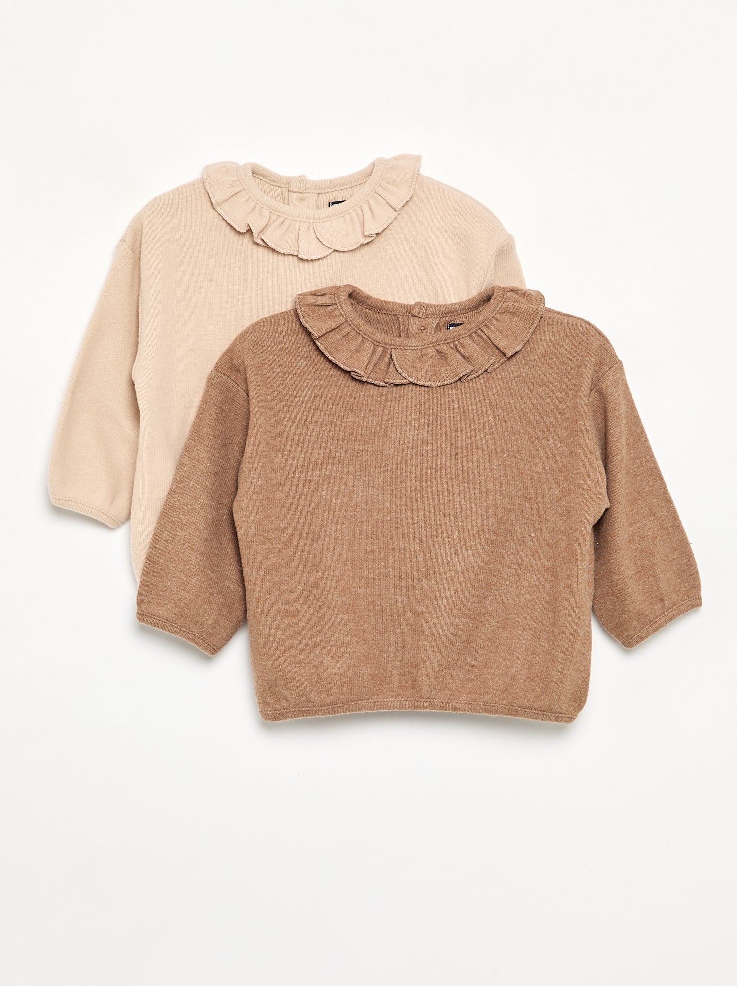 Pull en maille doudou - Beige (GDO36_3)