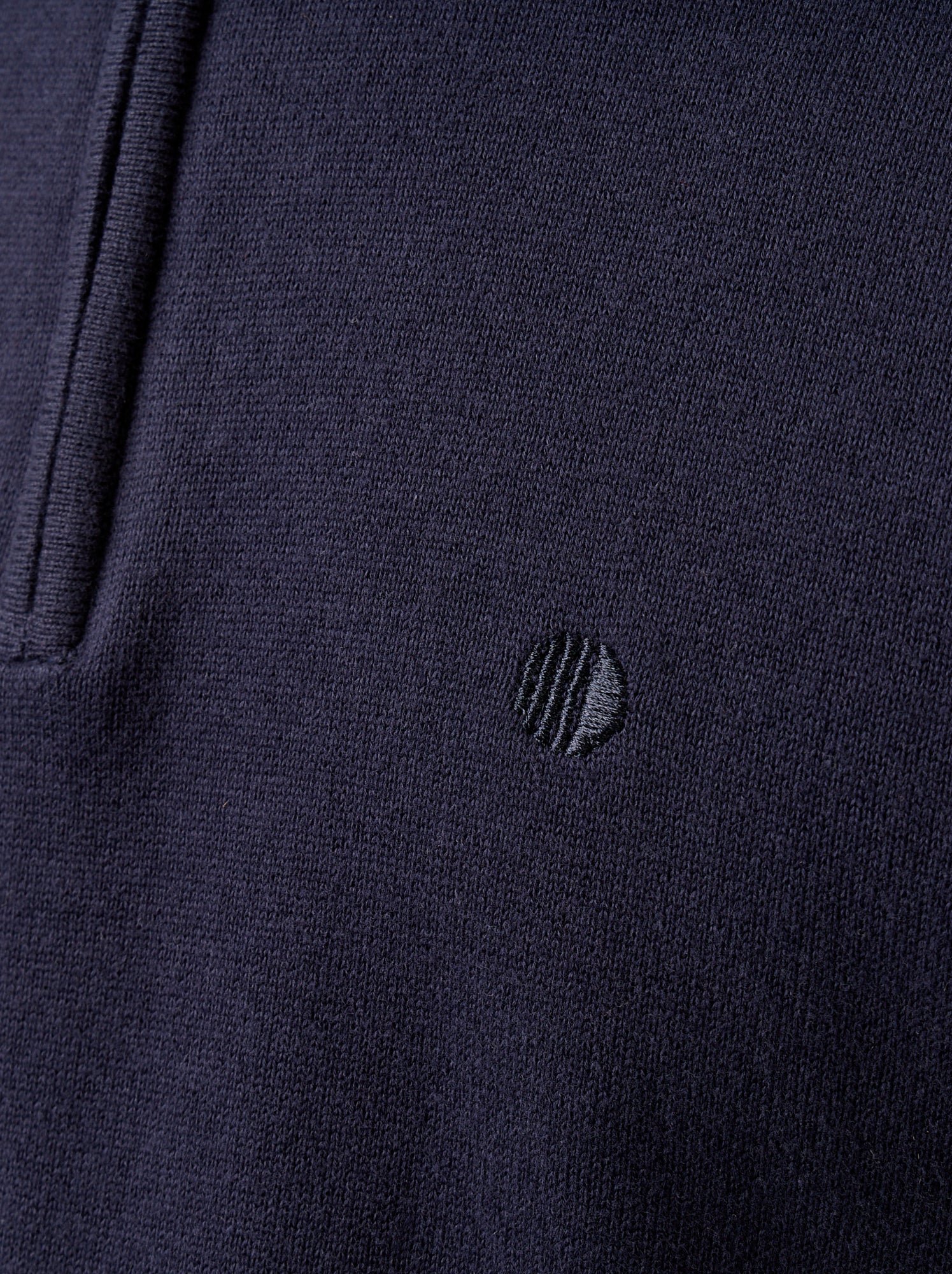 Pull en maille fine jauge avec col camionneur - Bleu