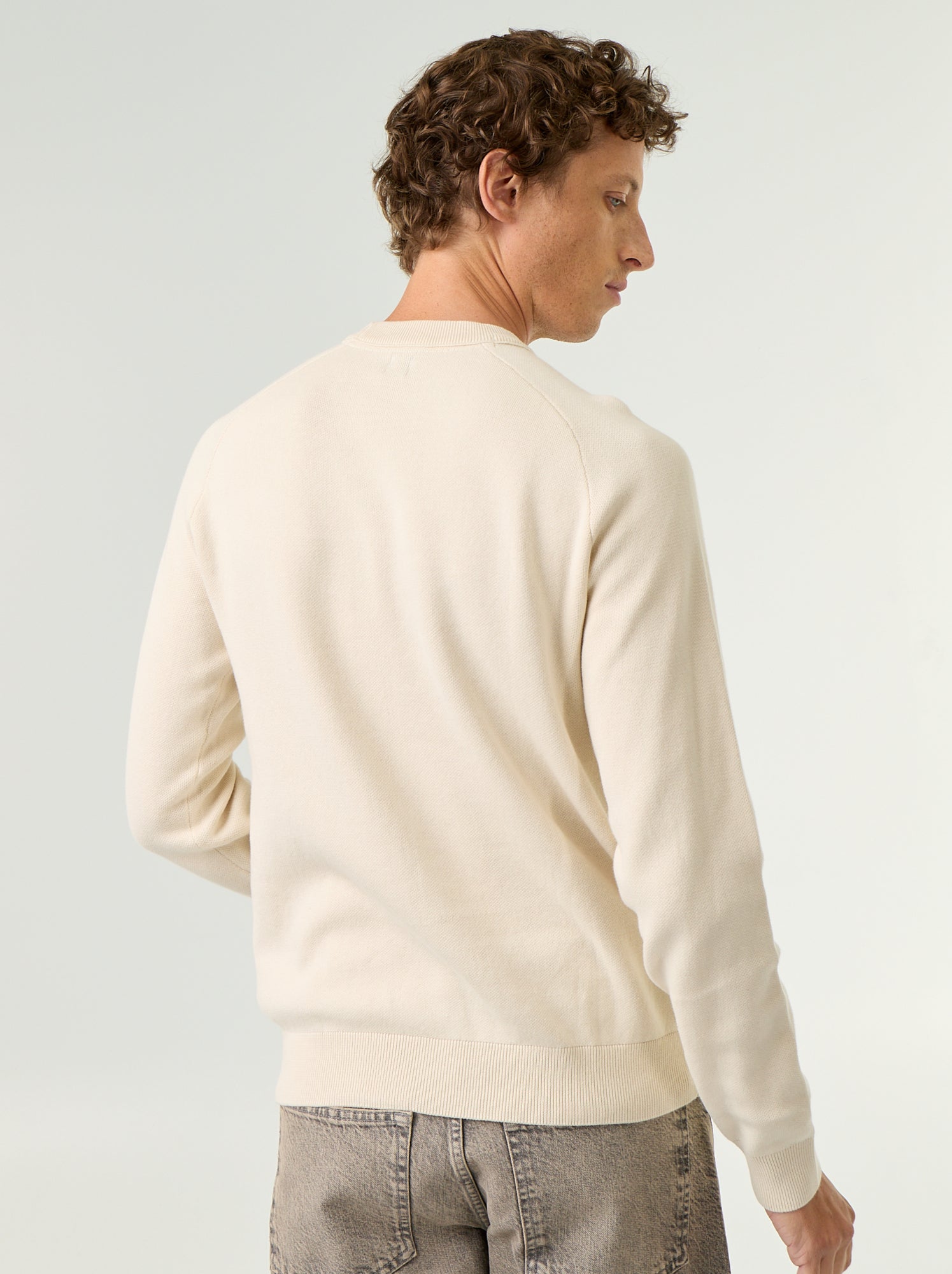 Pull en maille grosse jauge - Blanc