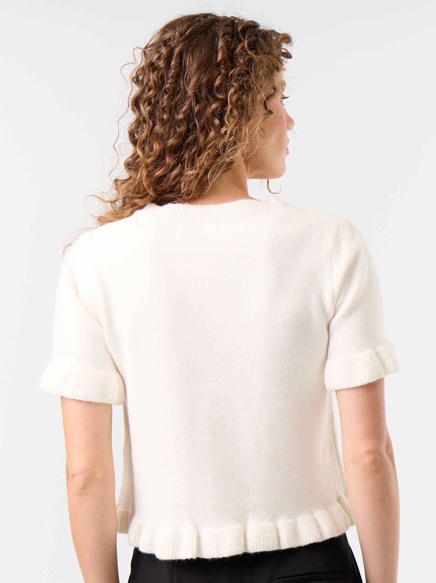 Pull en maille grosse jauge - Blanc