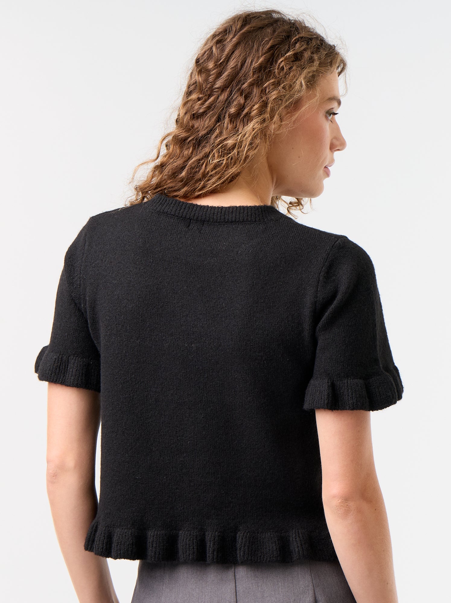 Pull en maille grosse jauge - Noir