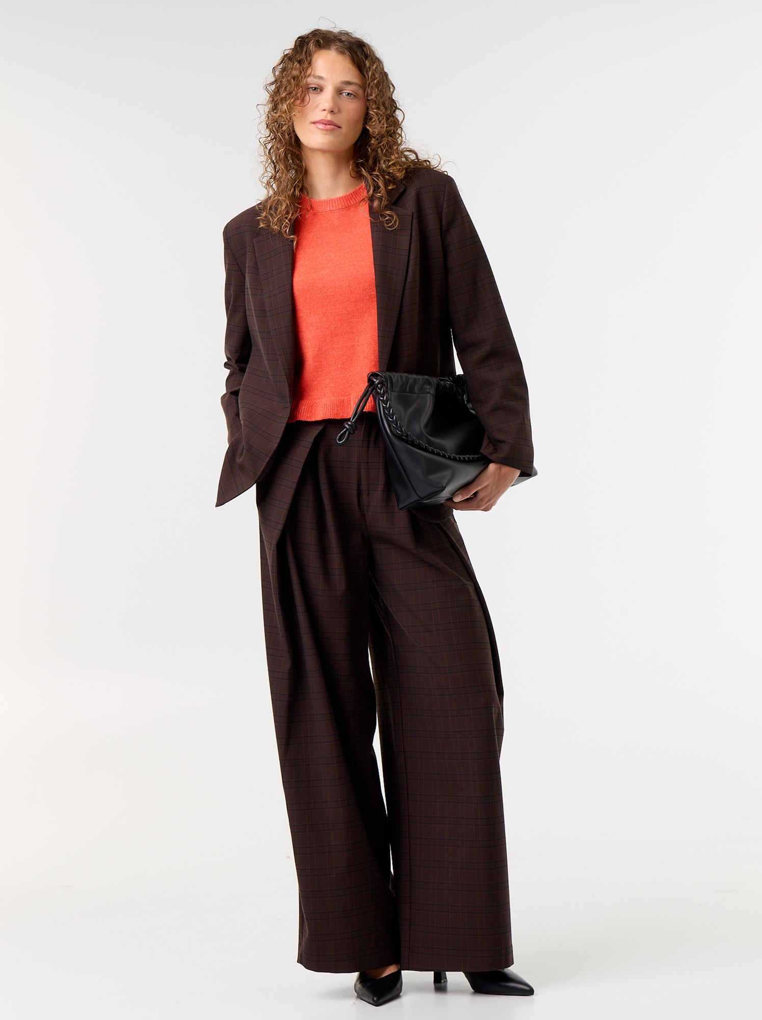 Pull en maille grosse jauge - Rouge