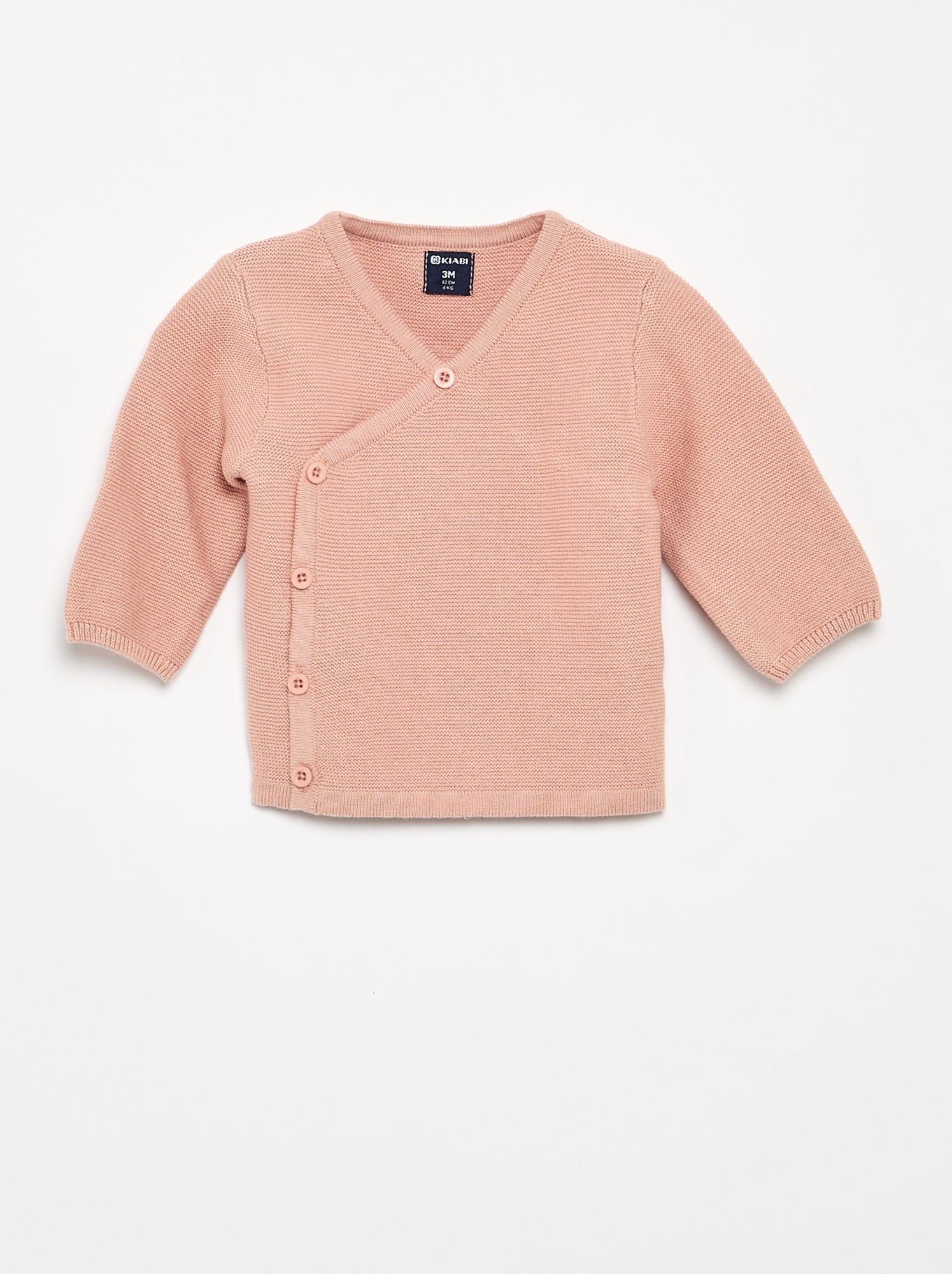 Pull en maille point mousse - Rose