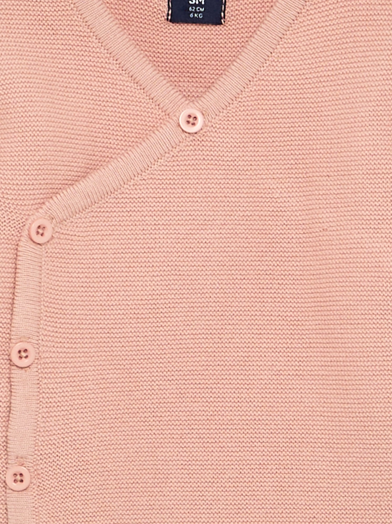 Pull en maille point mousse - Rose