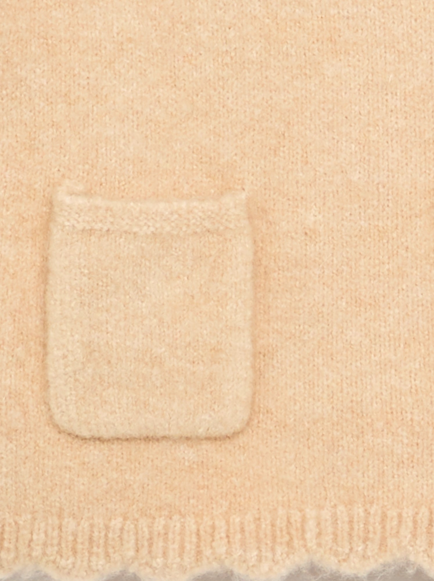 Pull sans manches avec écharpe amovible - Beige