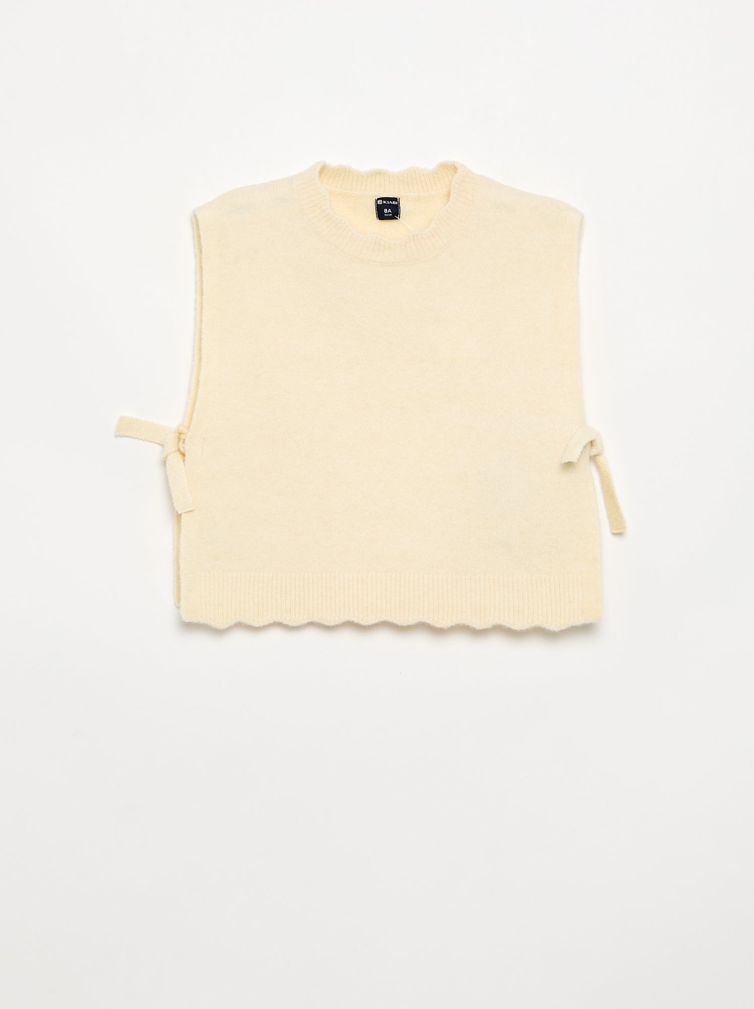 Pull sans manches - Ecru