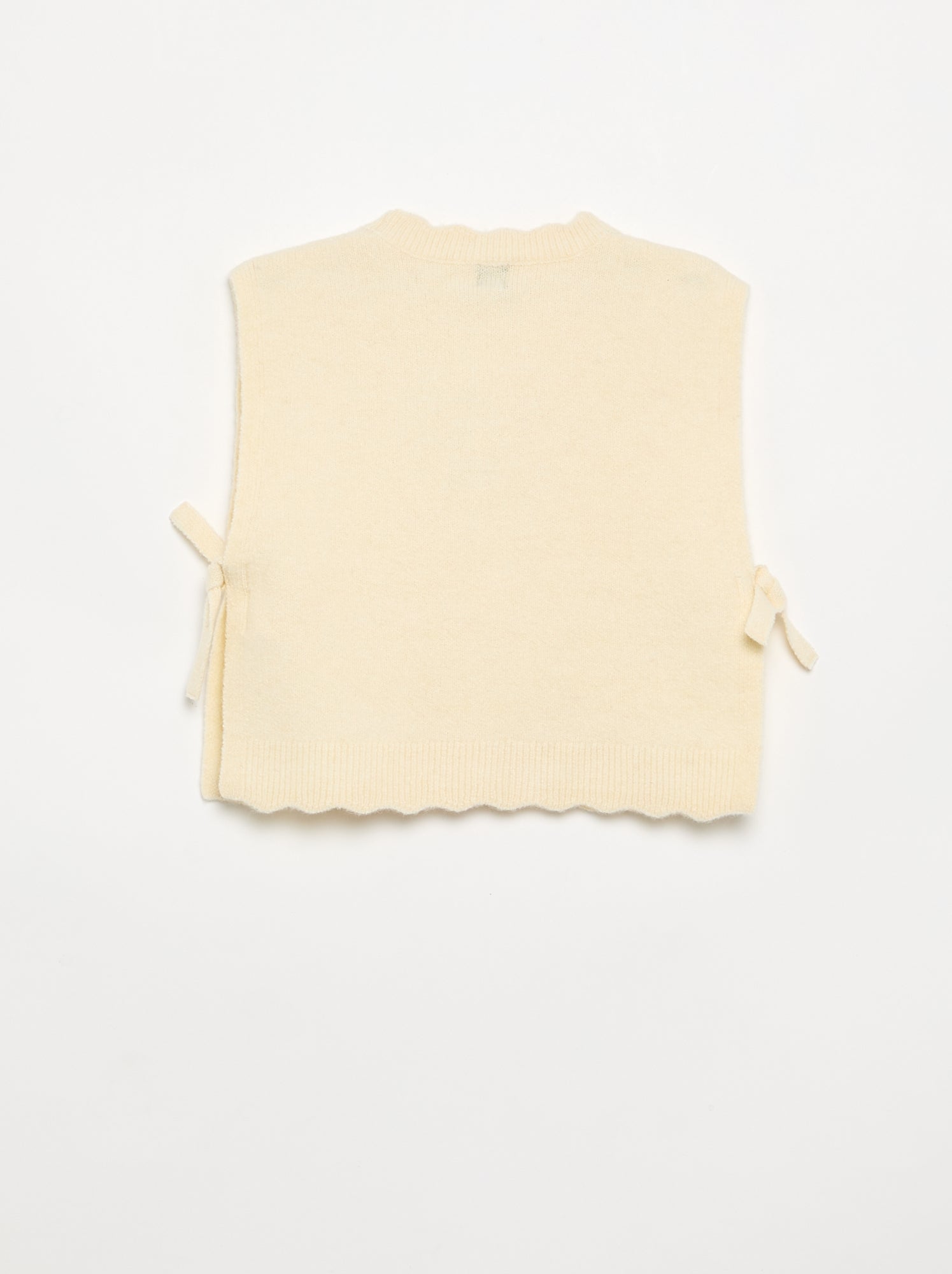 Pull sans manches - Ecru