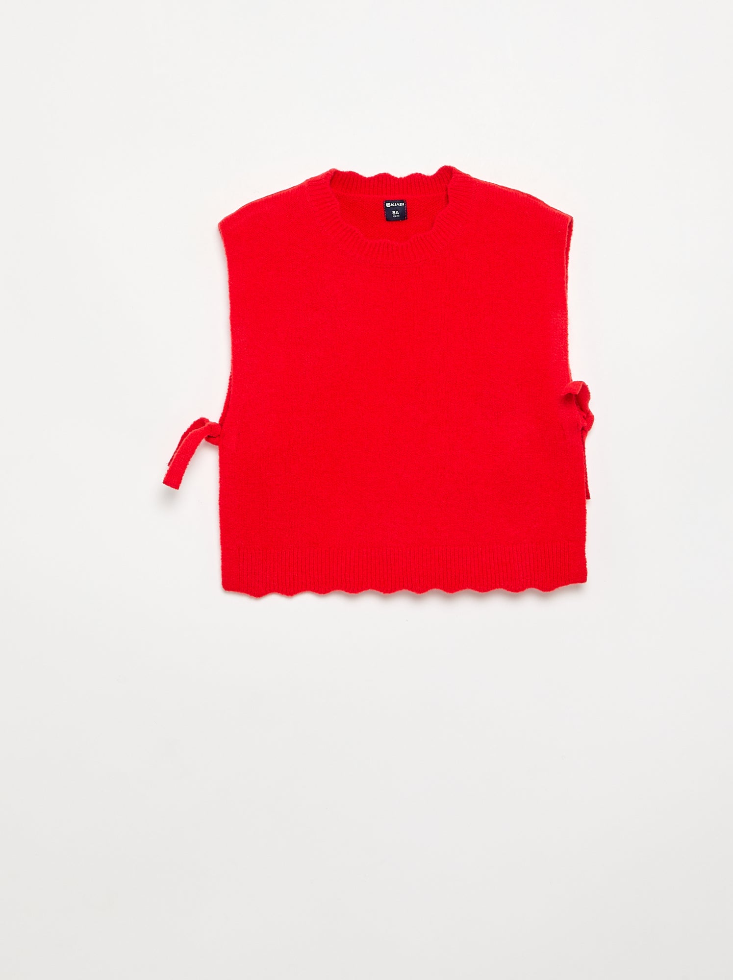 Pull sans manches - Rouge