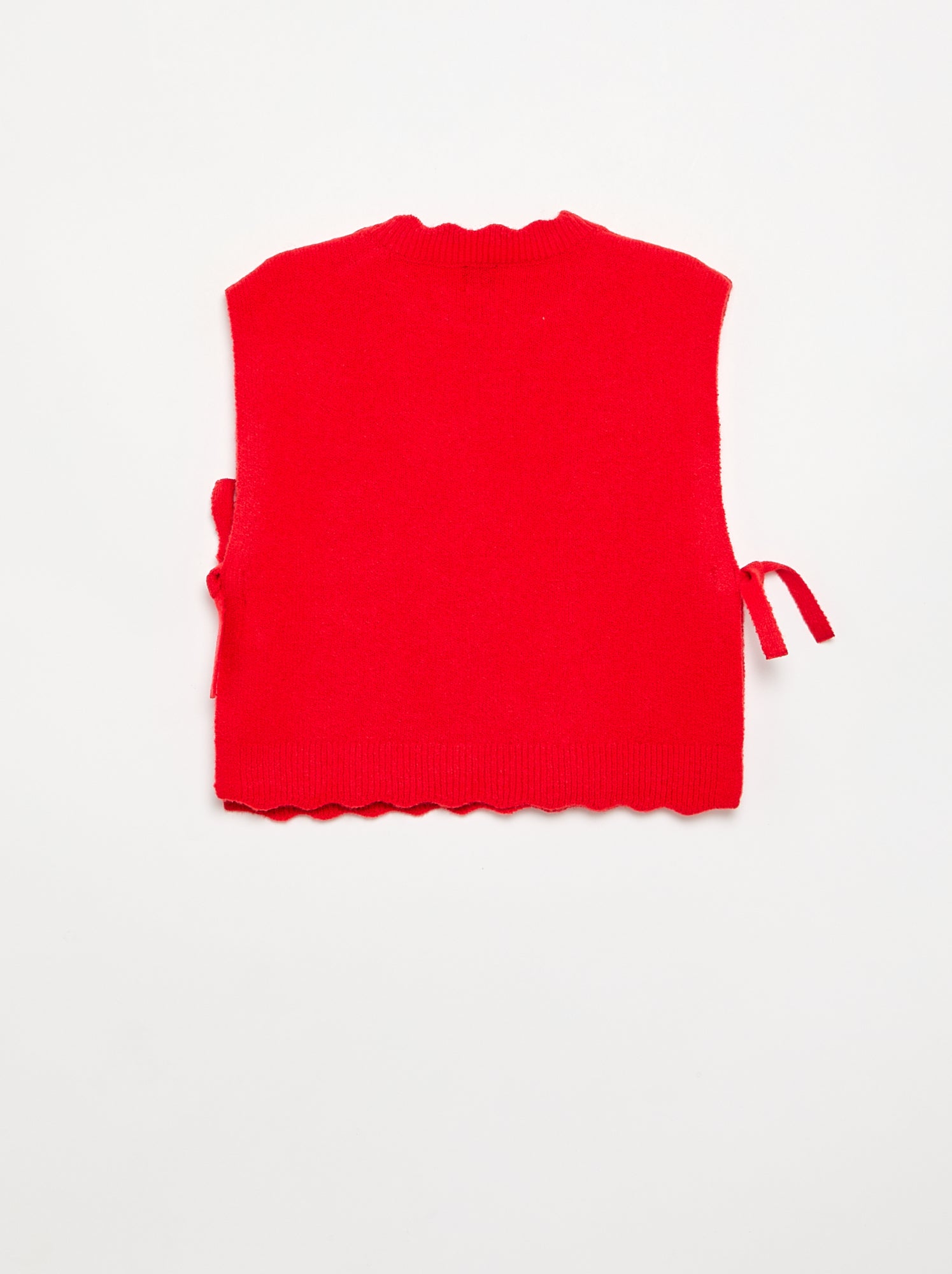 Pull sans manches - Rouge