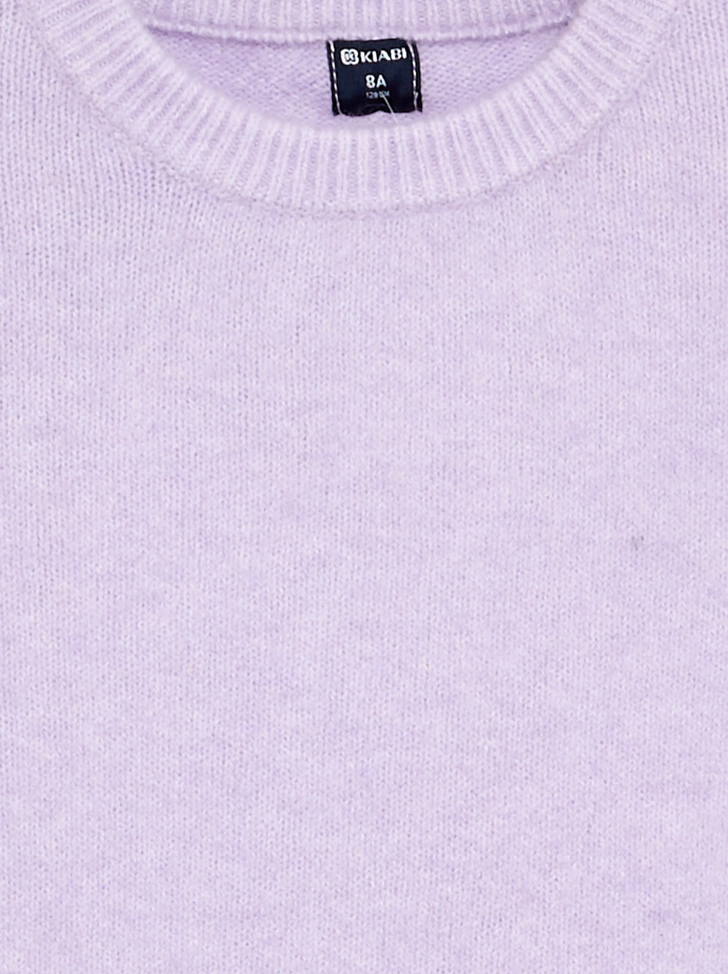 Pull uni à manches longues - Violet