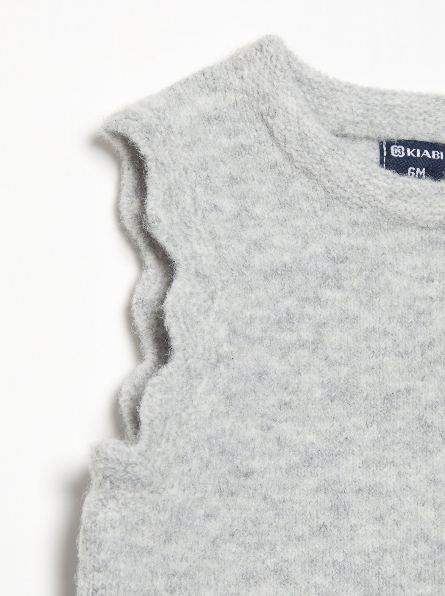 Pull uni sans manches - Gris