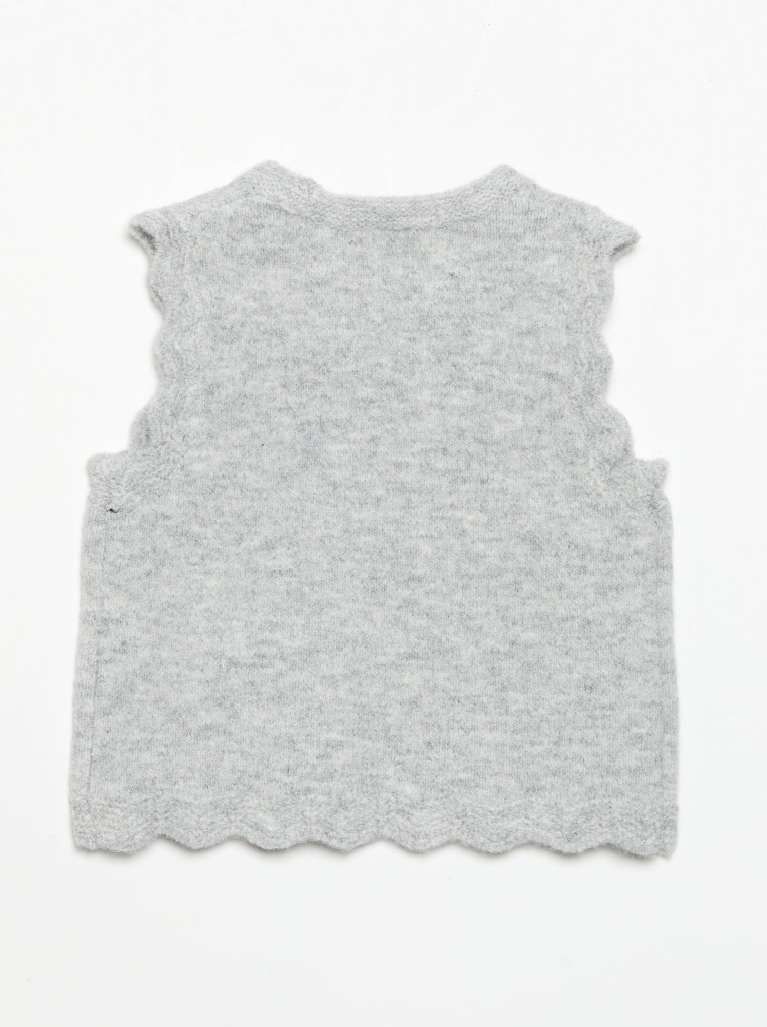 Pull uni sans manches - Gris