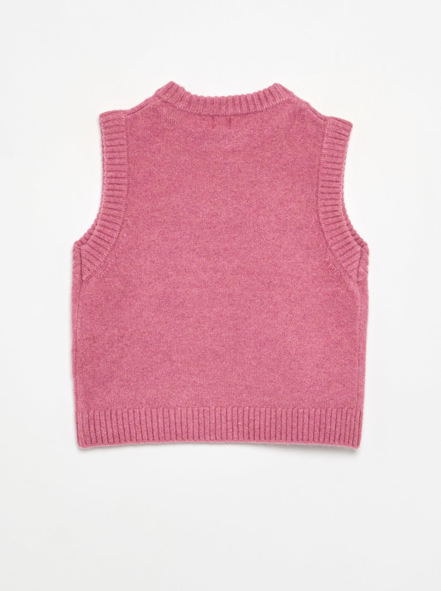 Pull uni sans manches - Rose (GJO78_4)