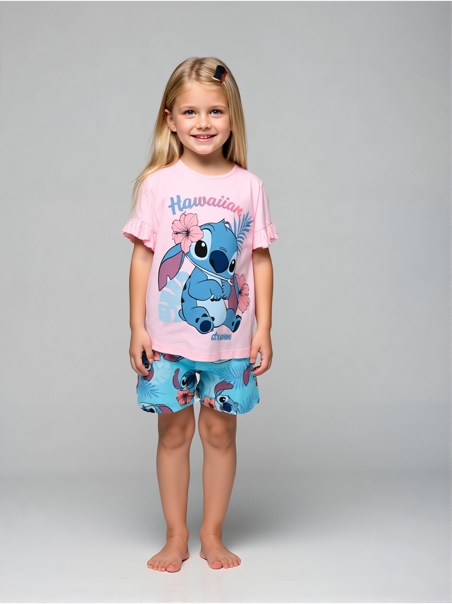 Pyjacourt lilo & stitch   | licence officielle - Rose