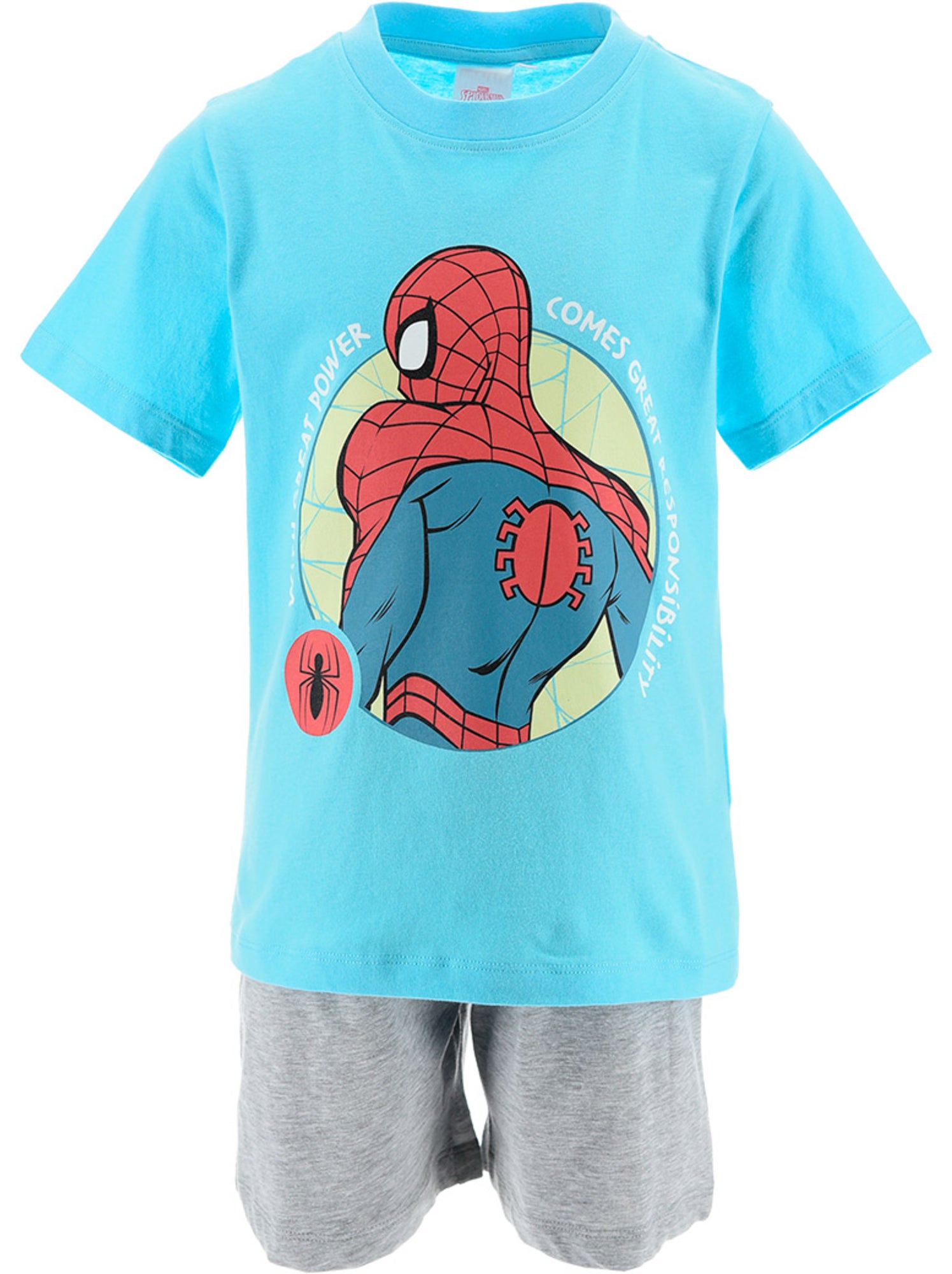 Pyjacourt spider-man  | licence officielle - Bleu turquoise