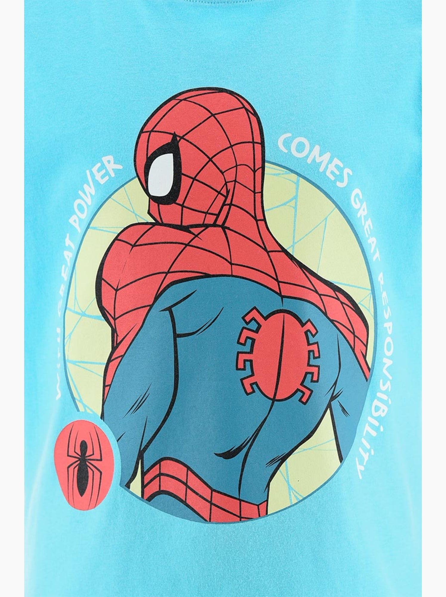Pyjacourt spider-man  | licence officielle - Bleu turquoise