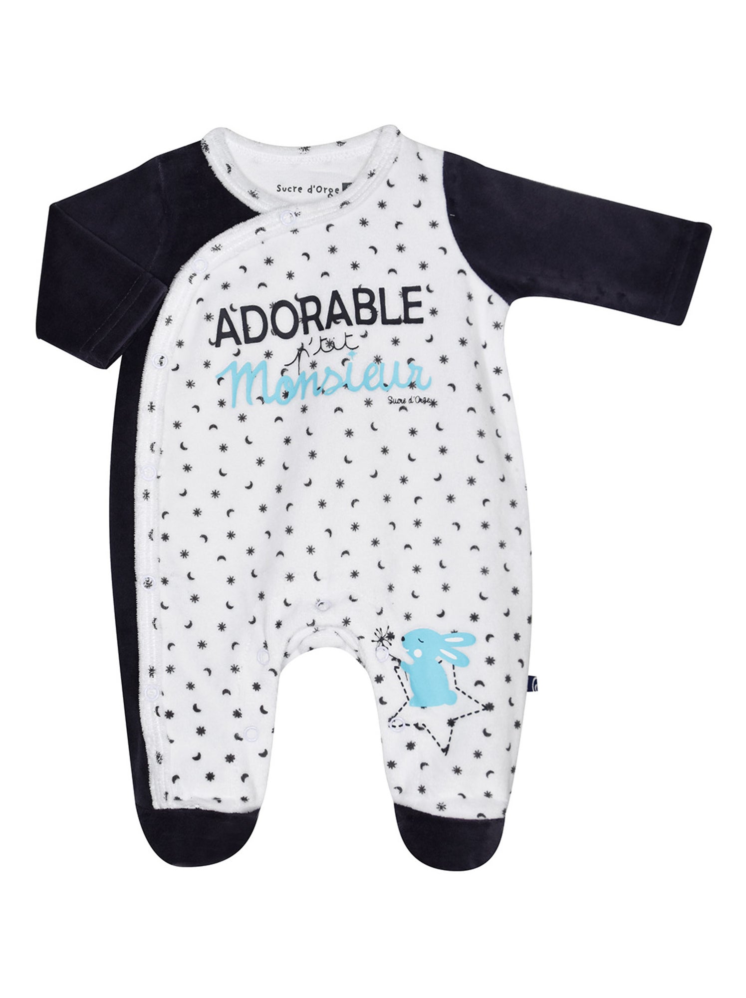 Pyjama 1 piece naissance fletcher - Gris