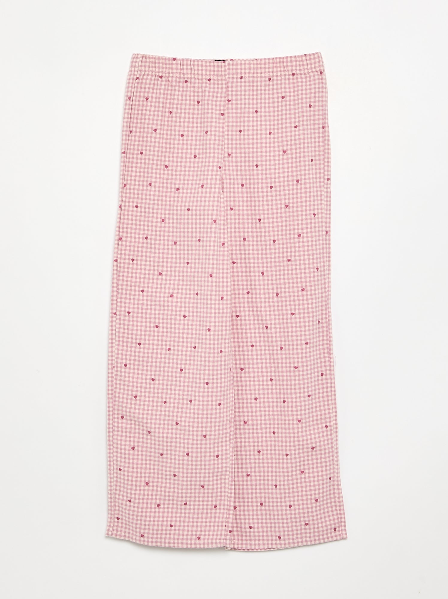 Pyjama 2 pièces à carreaux - Rose