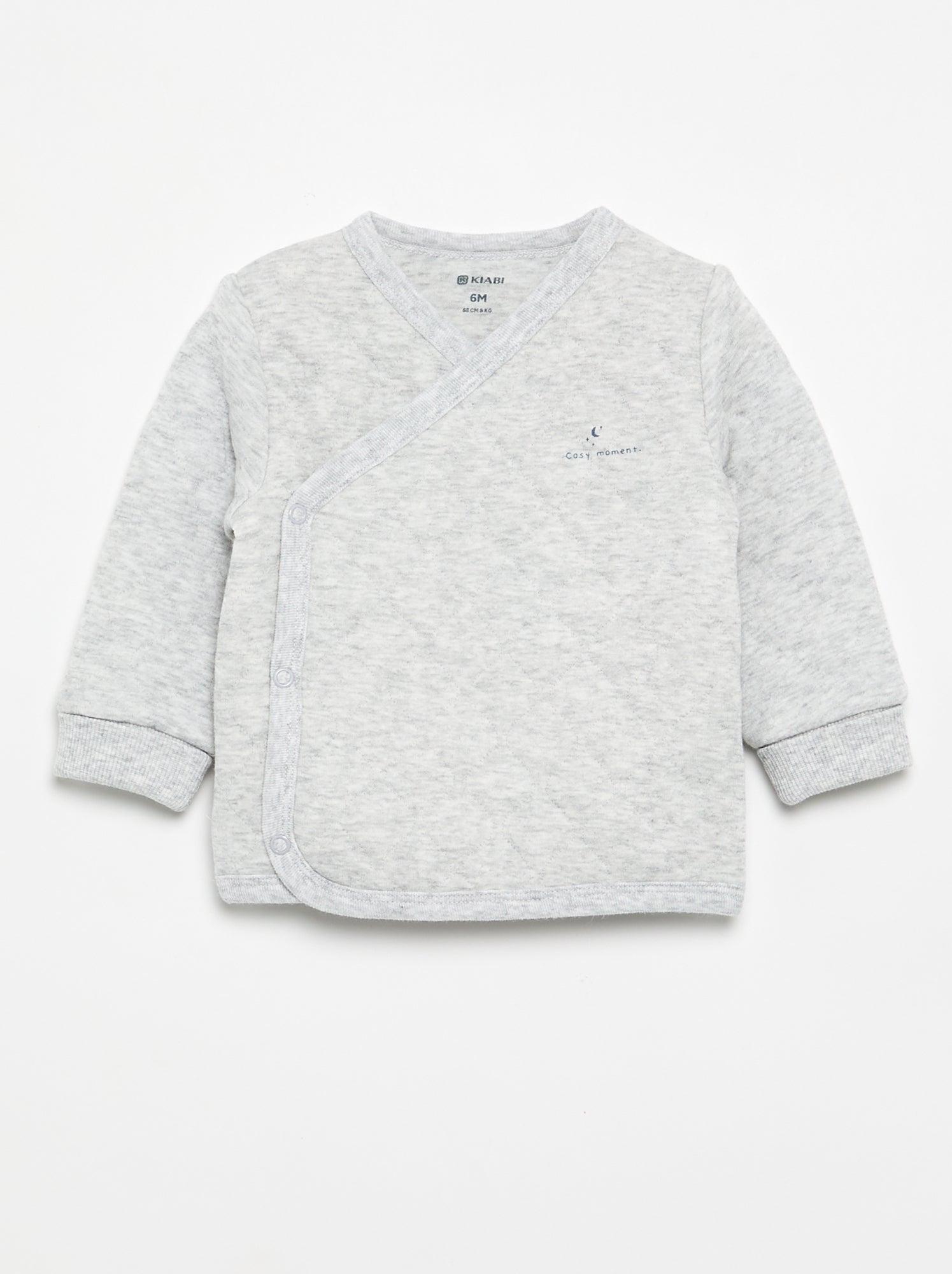 Pyjama 2 pièces ajustable matelassé - Gris