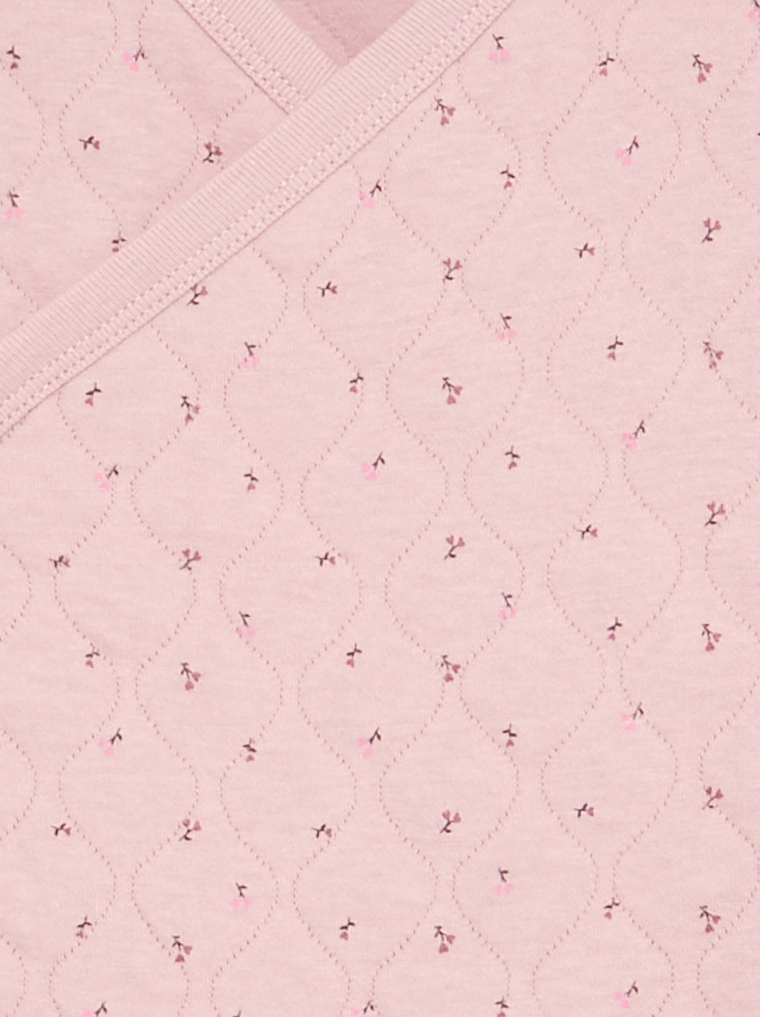 Pyjama 2 pièces ajustable matelassé - Rose