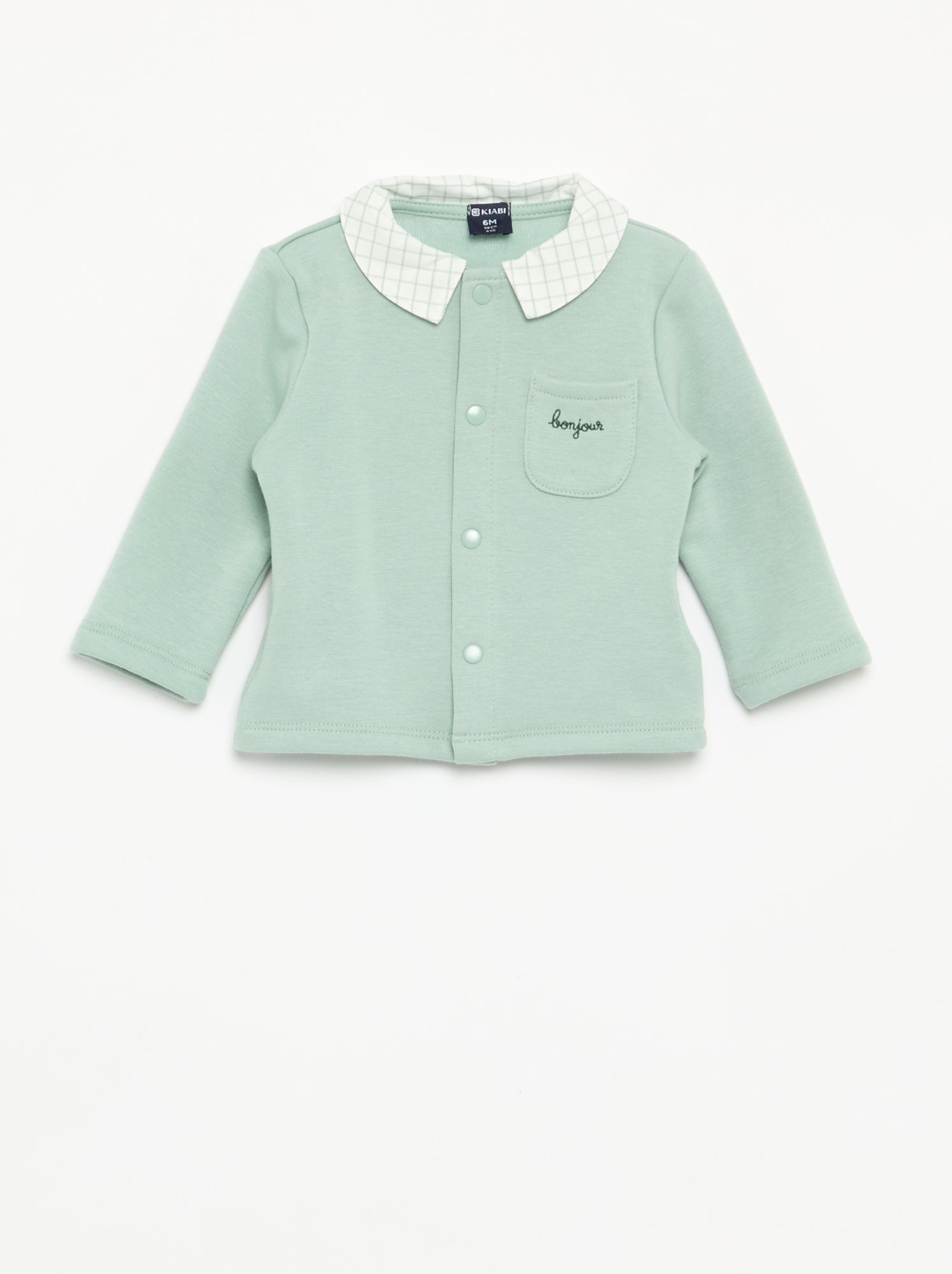 Pyjama 2 pièces aspect velours - Vert
