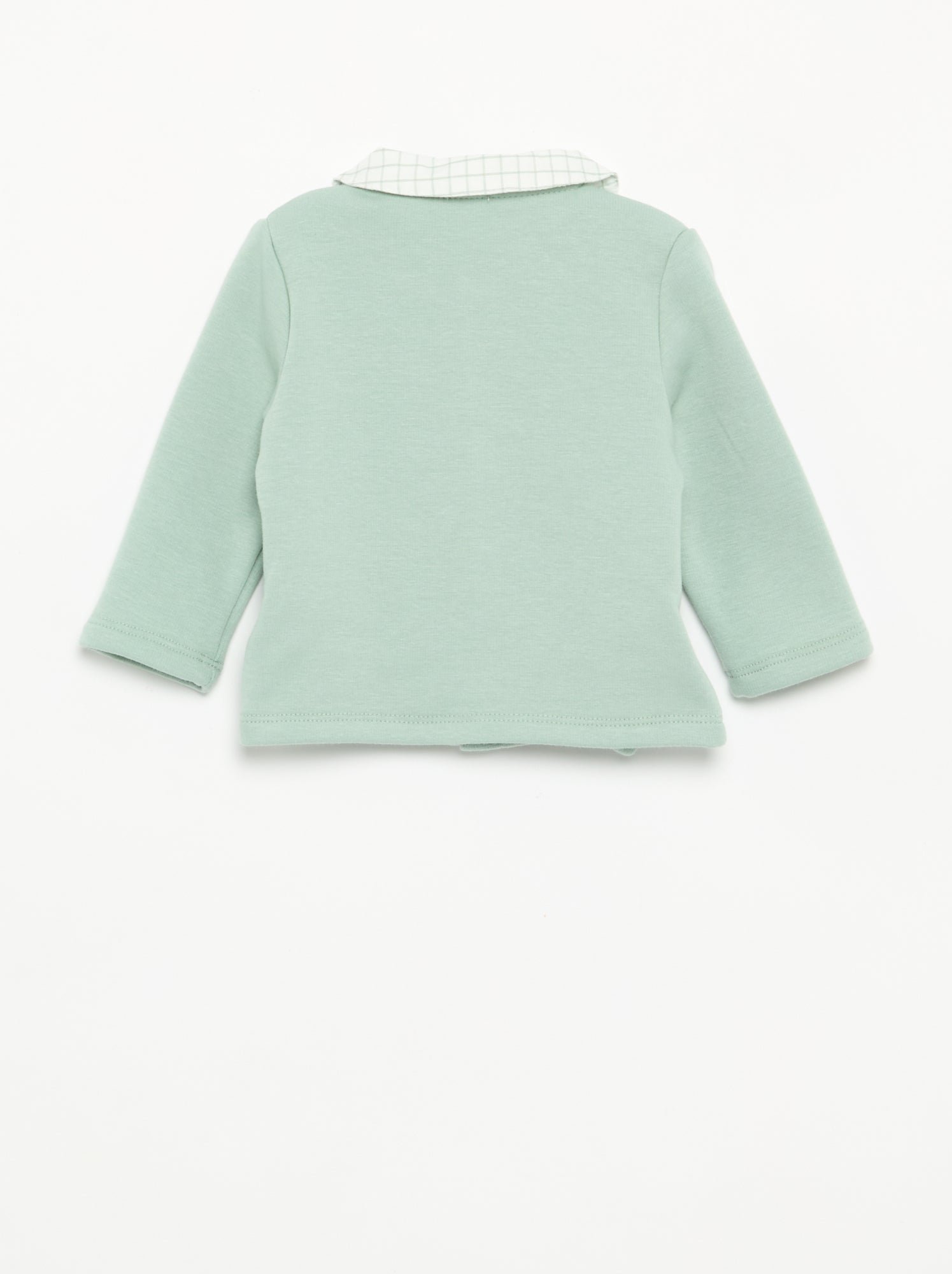 Pyjama 2 pièces aspect velours - Vert