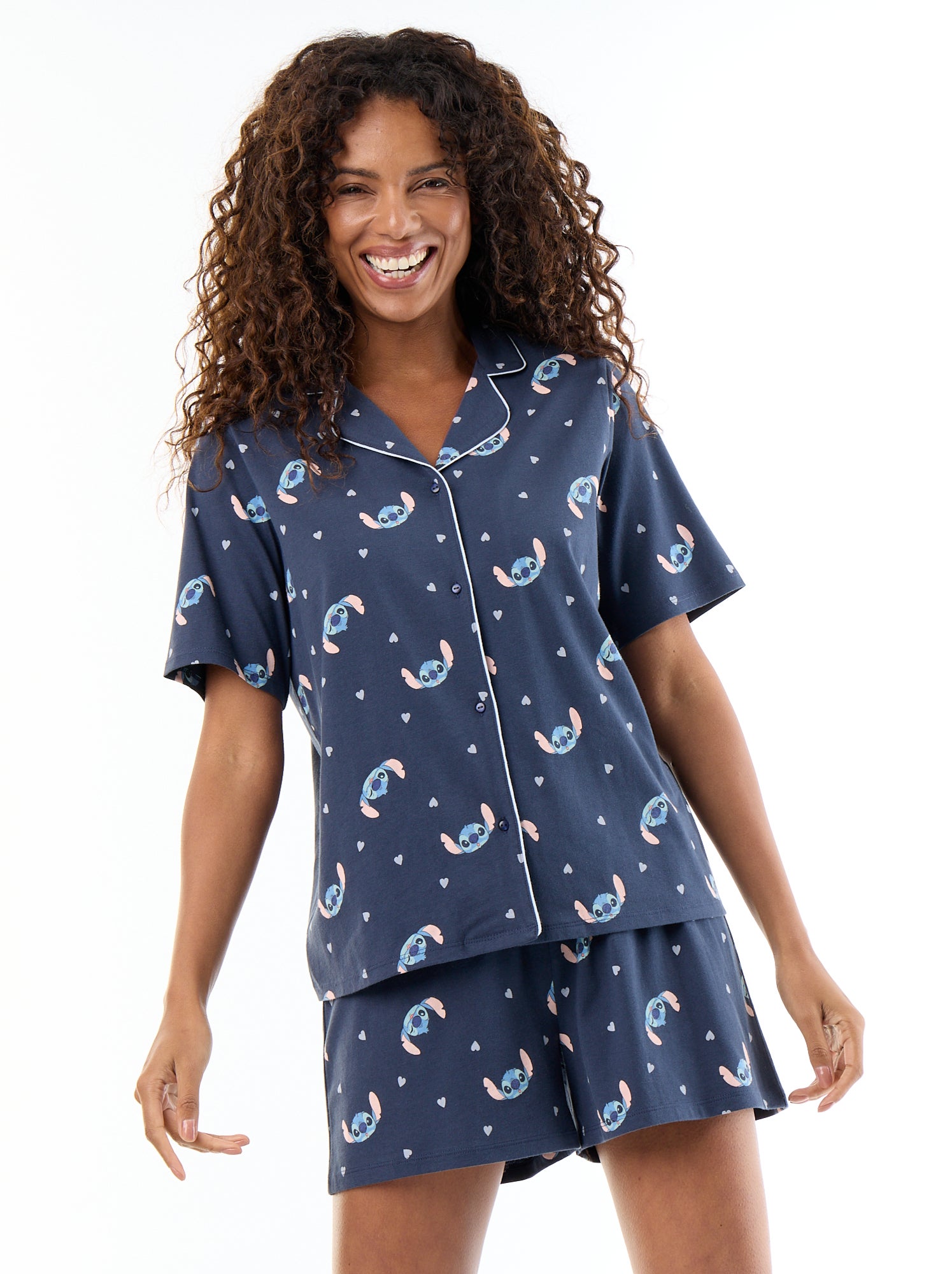 Pyjama 2 pièces 'Disney' en coton imprimé - Bleu