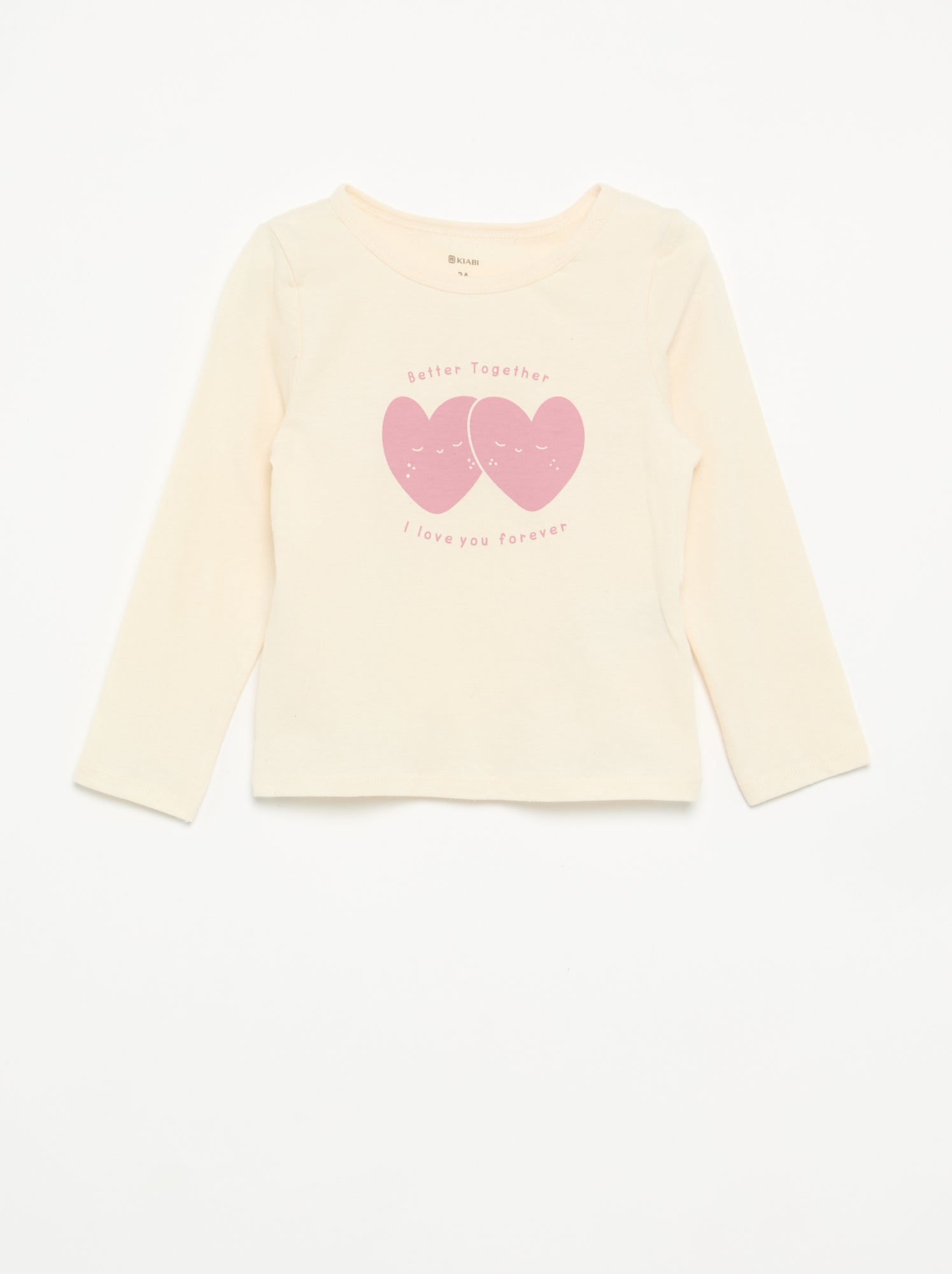 Pyjama 2 pièces en jersey - Beige