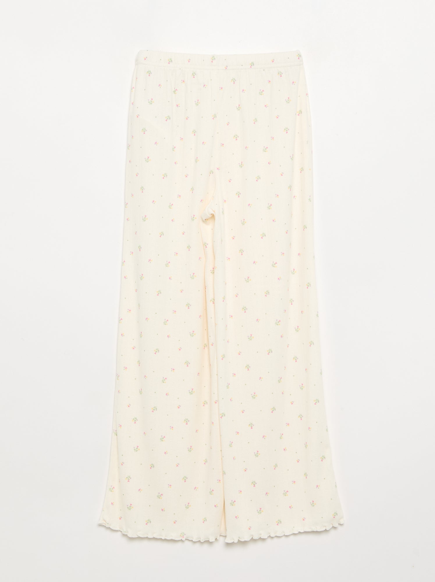 Pyjama 2 pièces en maille pointelle - Beige