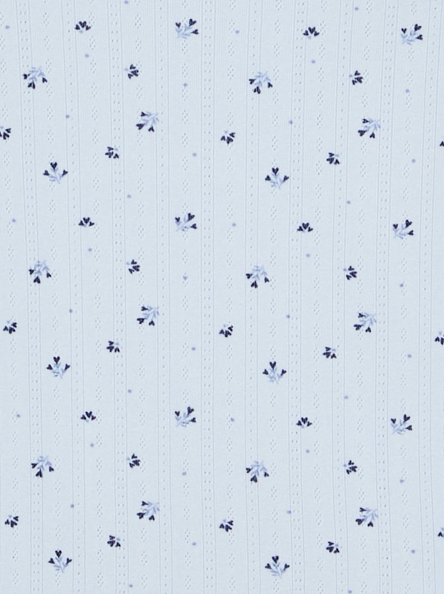 Pyjama 2 pièces en maille pointelle - Bleu