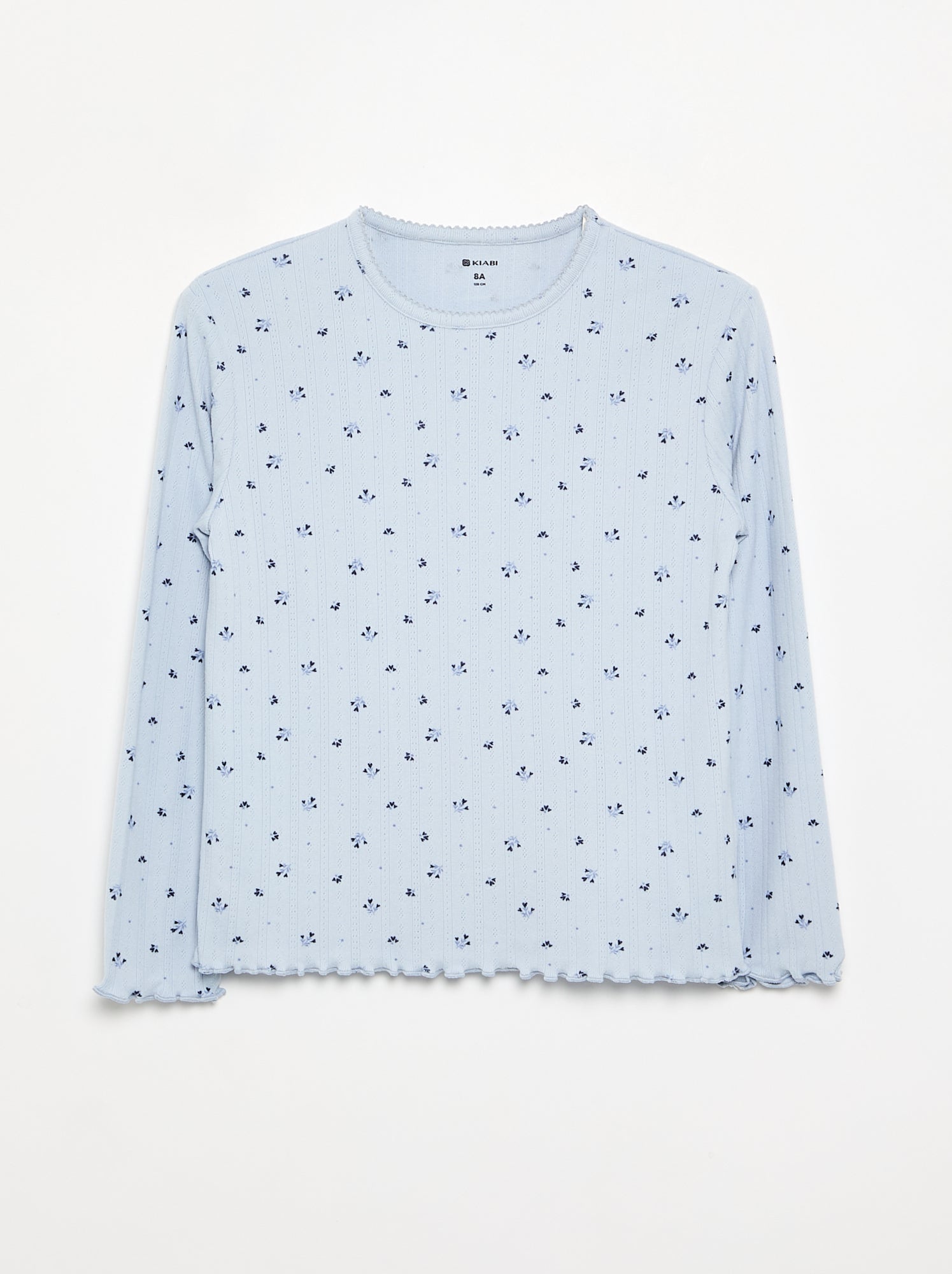 Pyjama 2 pièces en maille pointelle - Bleu