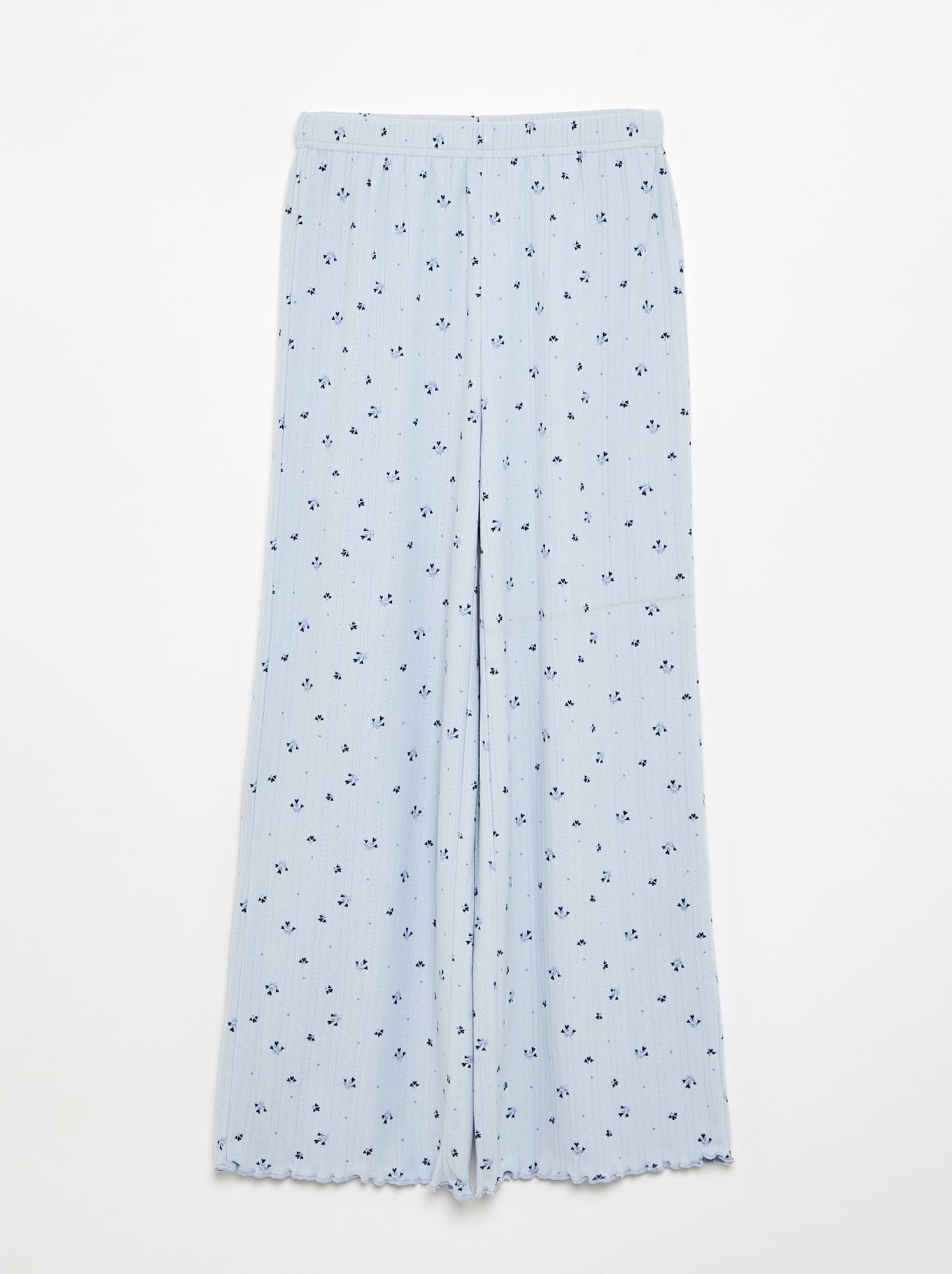 Pyjama 2 pièces en maille pointelle - Bleu