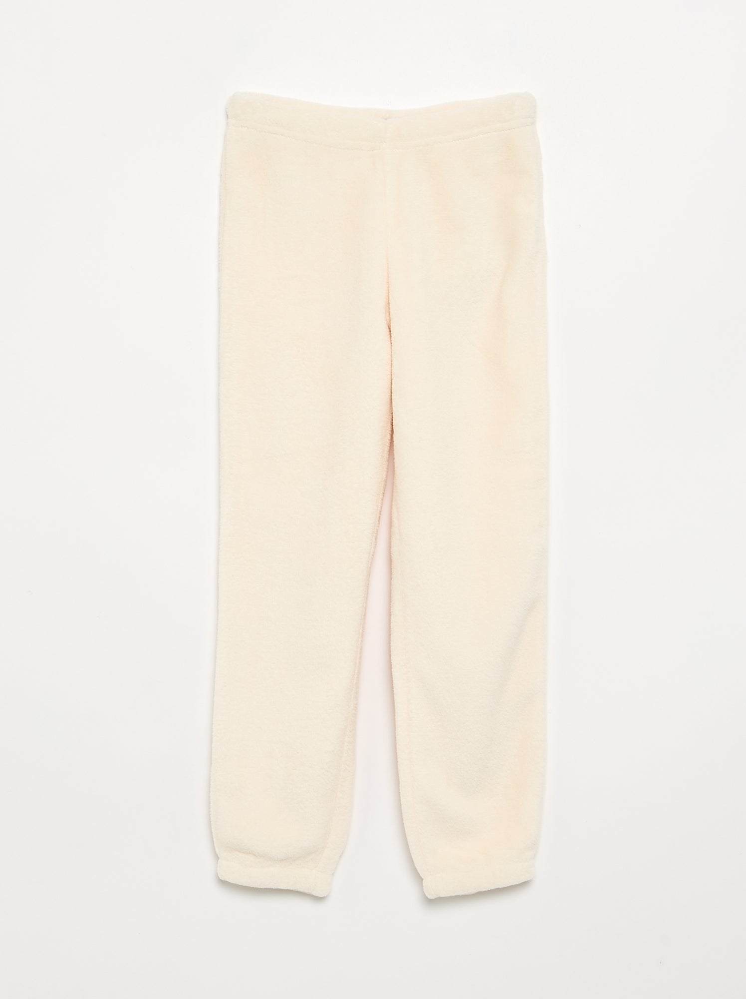 Pyjama 2 pièces en polaire corail - Sweat + pantalon - Rose