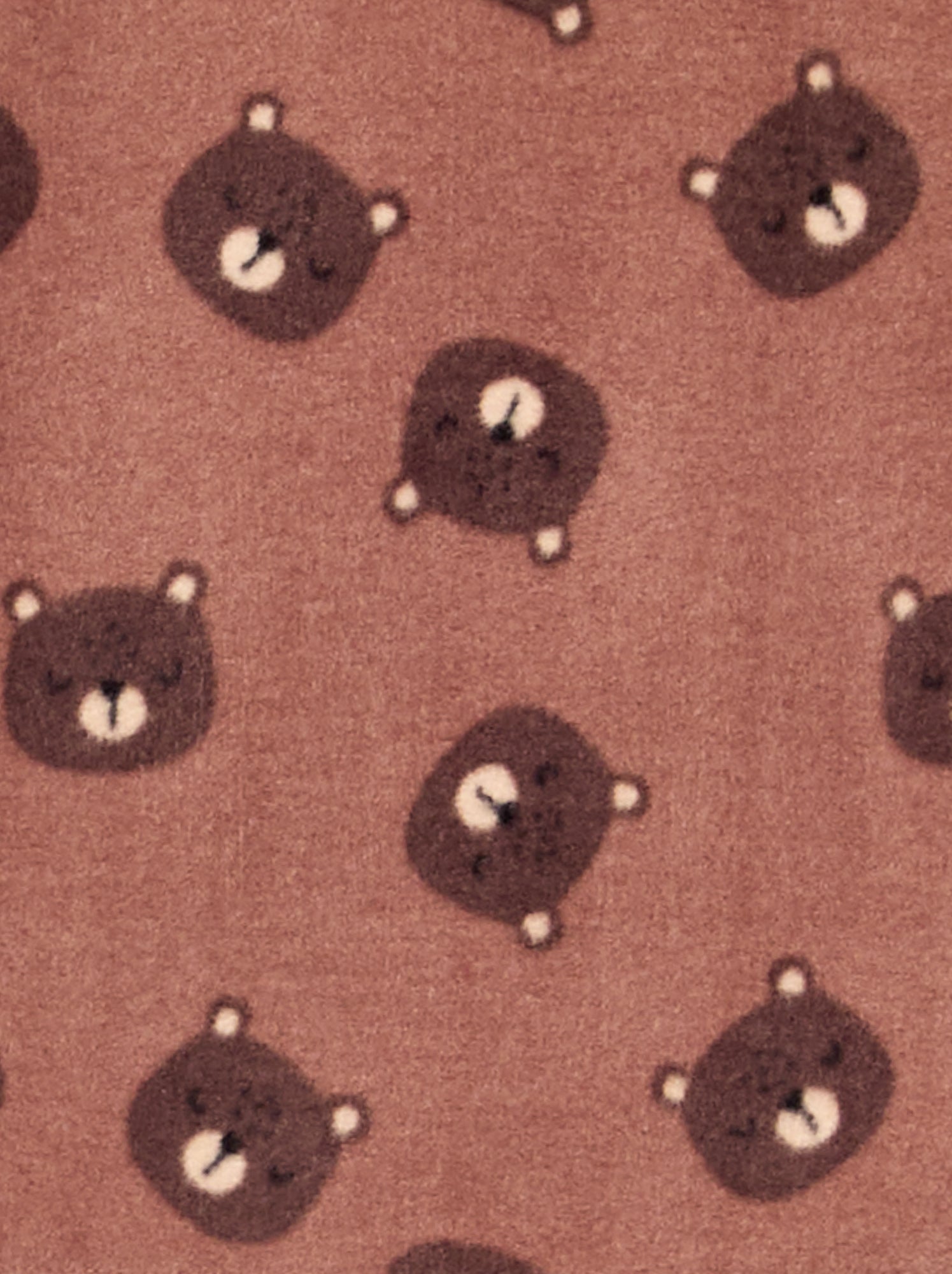 Pyjama 2 pièces en polaire - Marron