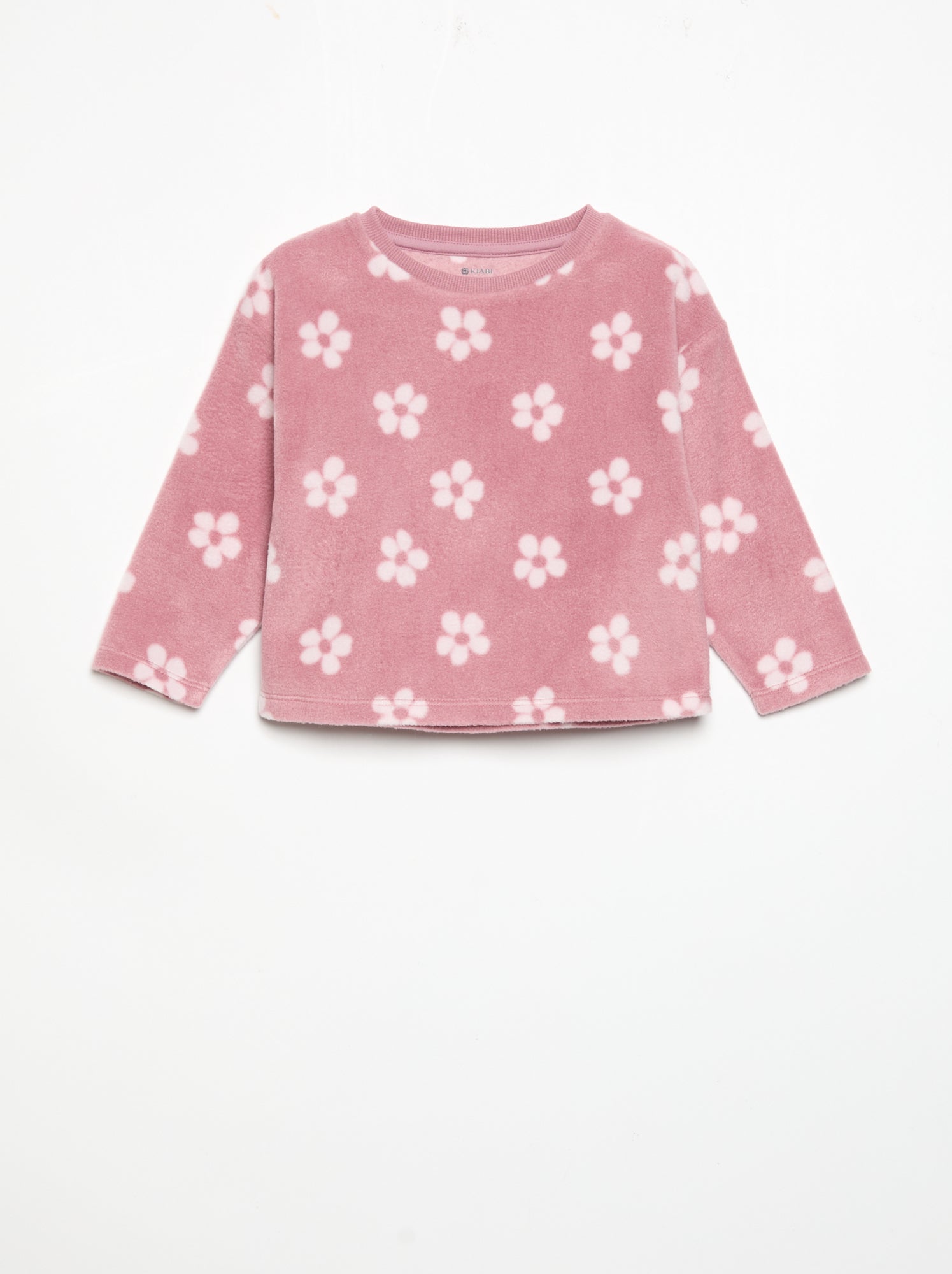 Pyjama 2 pièces en polaire - Rose