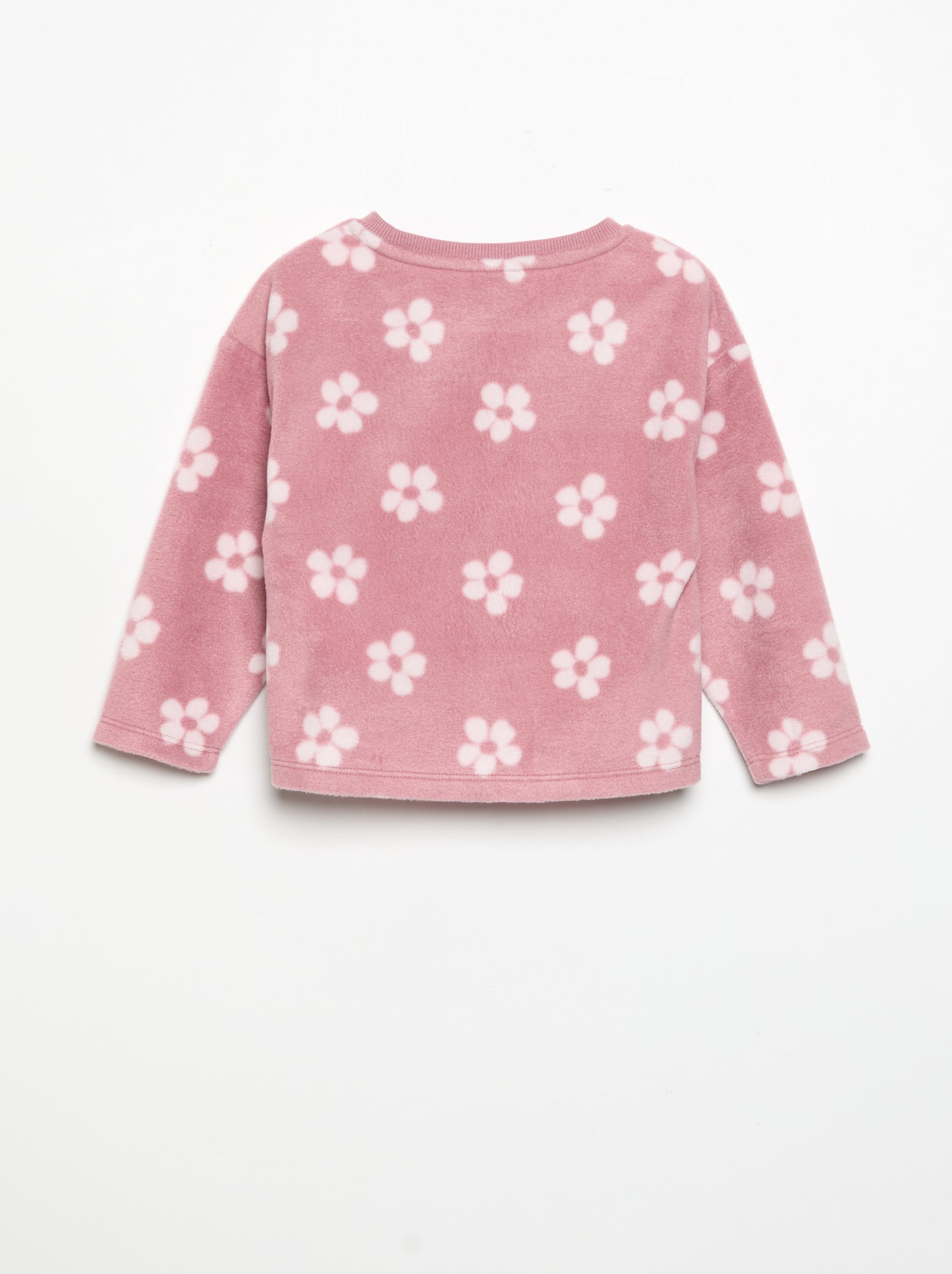 Pyjama 2 pièces en polaire - Rose