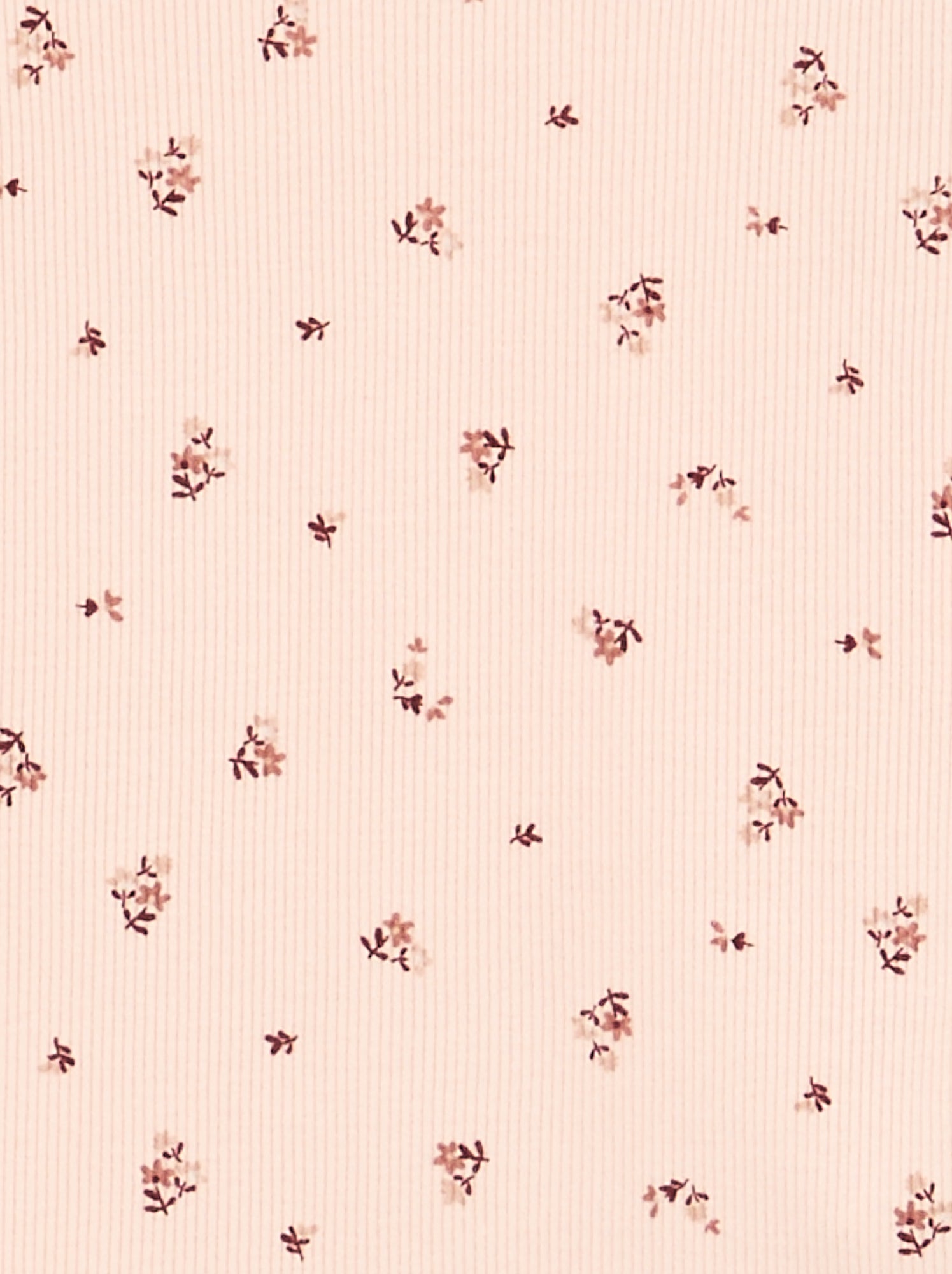Pyjama 2 pièces imprimé en rib - Rose