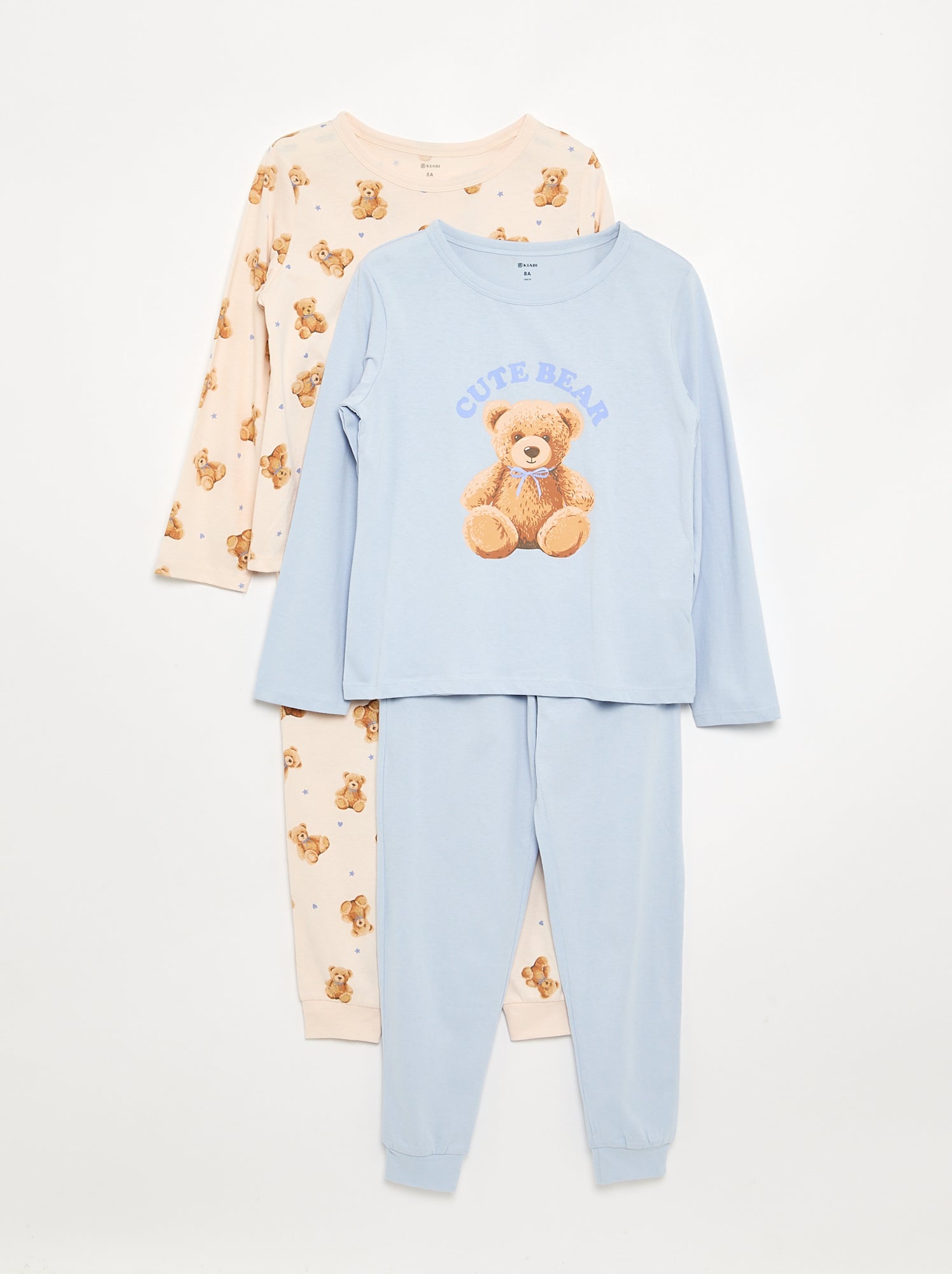 Pyjama 2 pièces - Lot de 2 - Bleu