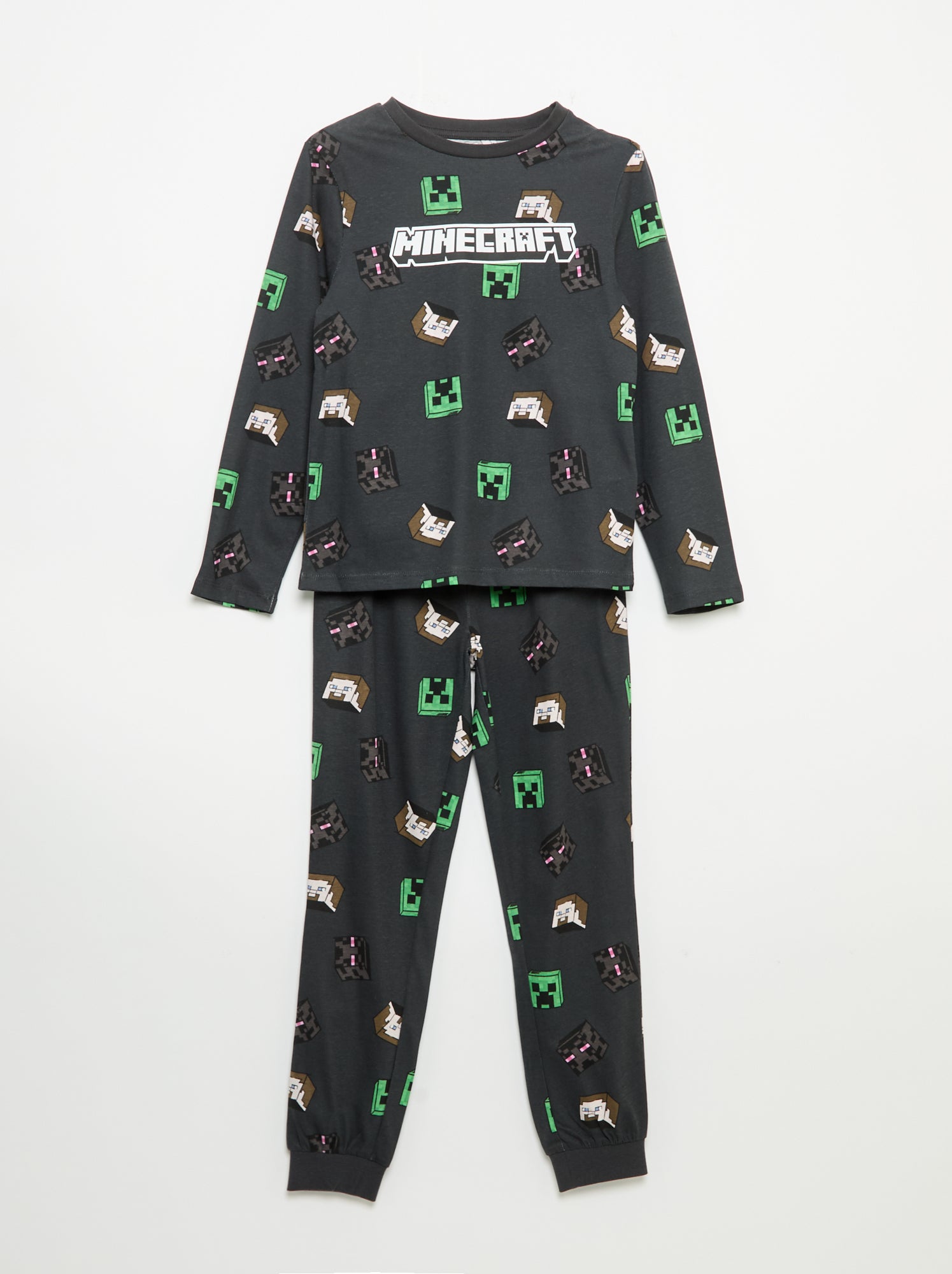 Pyjama 2 pièces 'Minecraft' - Bleu