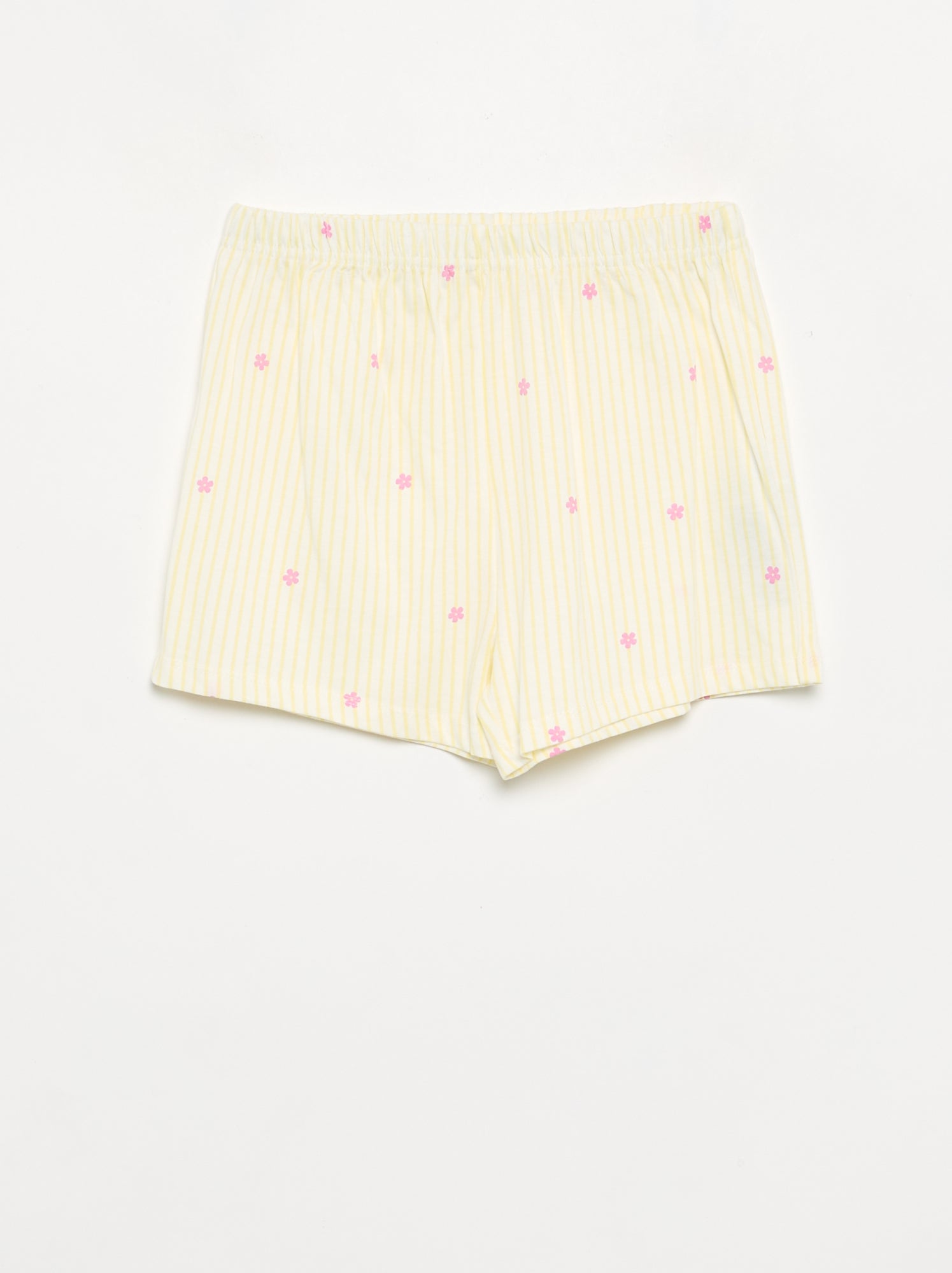 Pyjama 2 pièces - short + T-short - Blanc (FZT83_16)