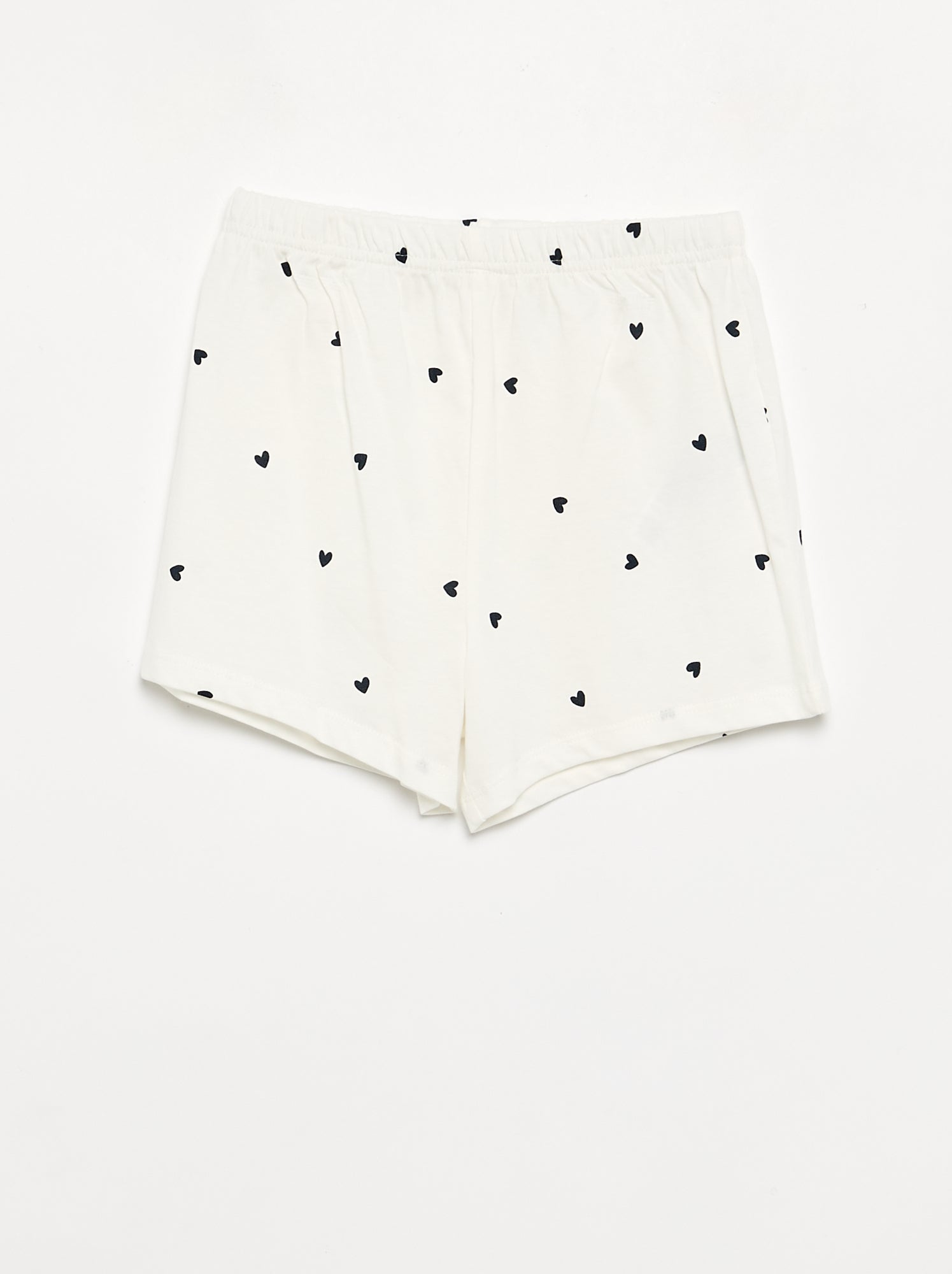 Pyjama 2 pièces - short + T-short - Blanc (FZT83_17)
