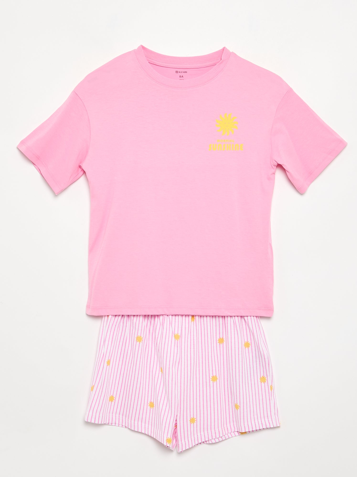 Pyjama 2 pièces - short + T-short - Rose