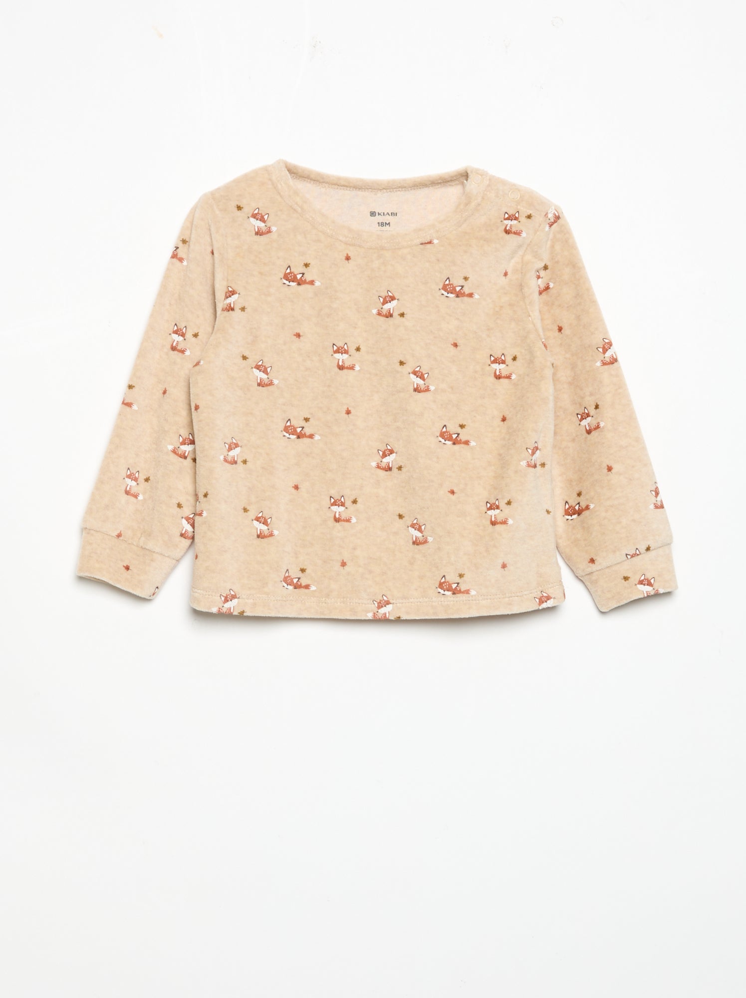 Pyjama 2 pièces - Sweat + pantalon - Beige