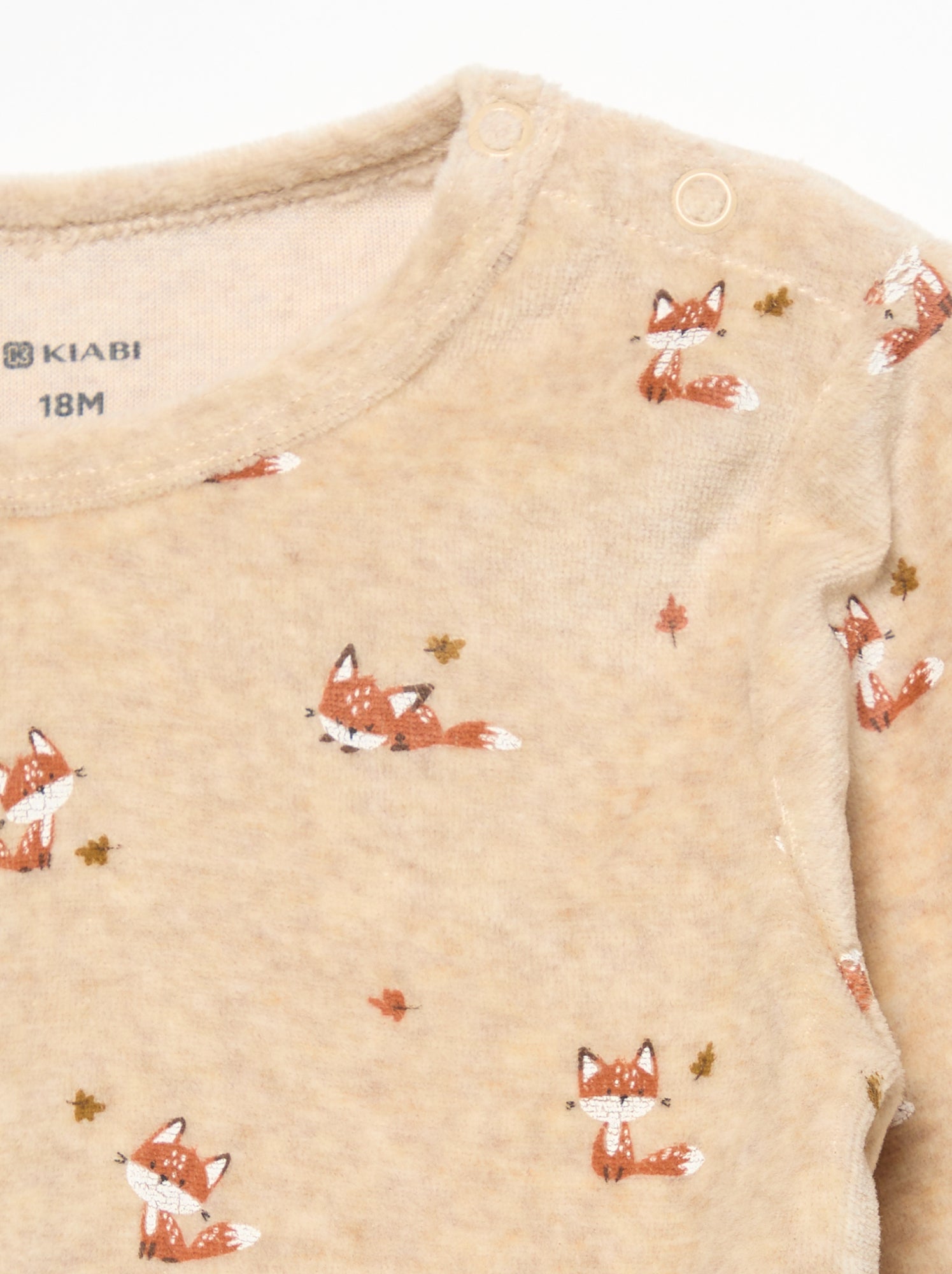 Pyjama 2 pièces - Sweat + pantalon - Beige