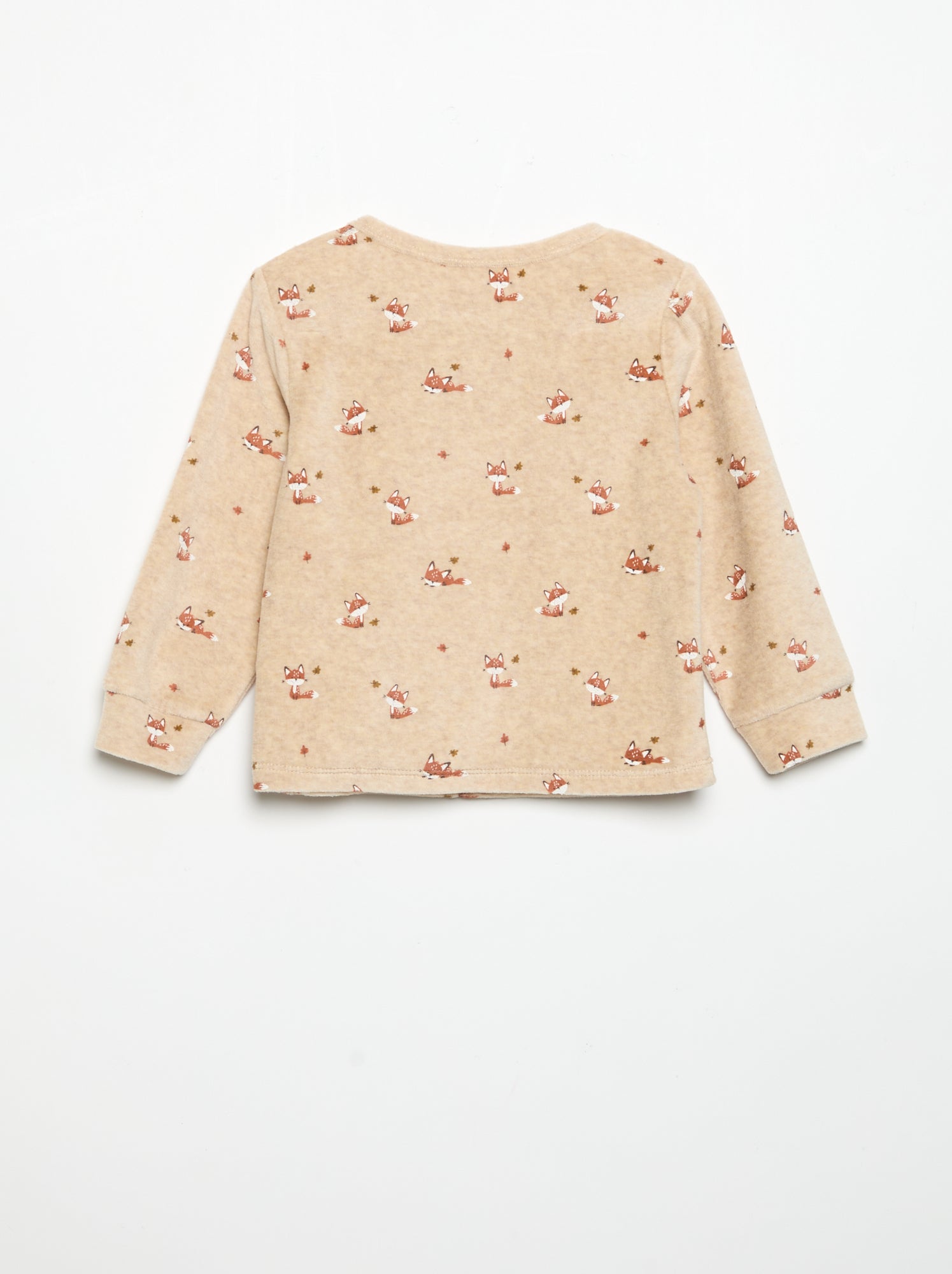 Pyjama 2 pièces - Sweat + pantalon - Beige