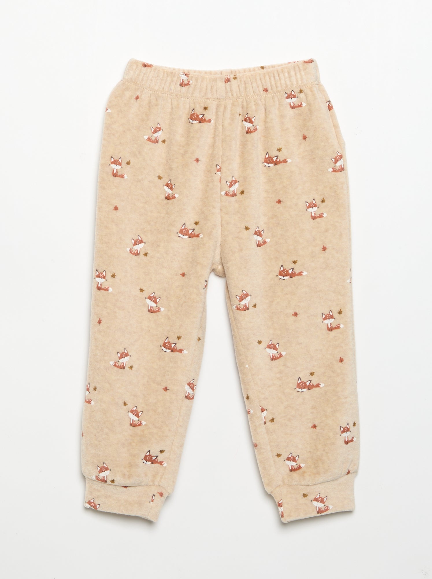 Pyjama 2 pièces - Sweat + pantalon - Beige
